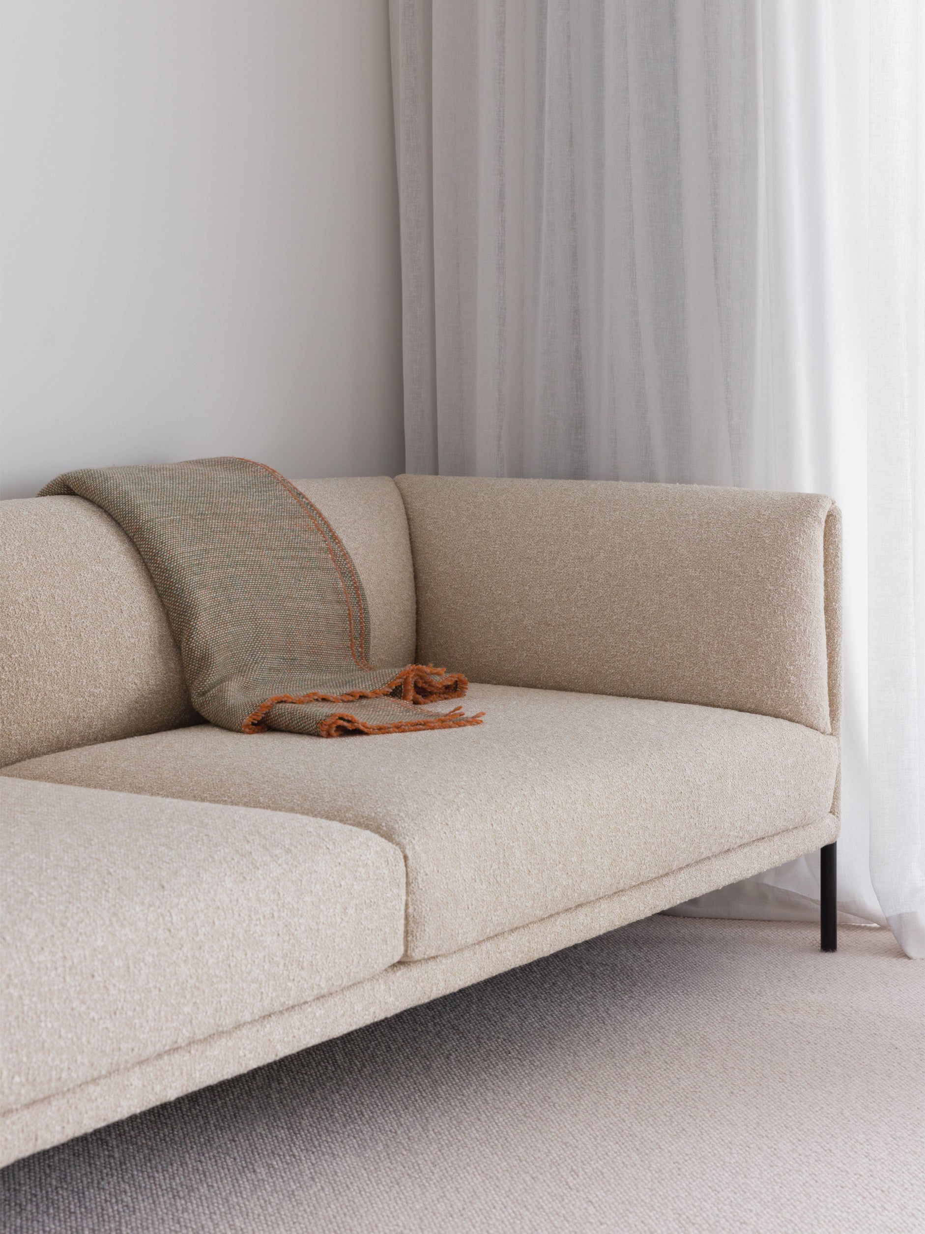 Misto Blanket Spearmint/Orange / 62.99" x 82.67"