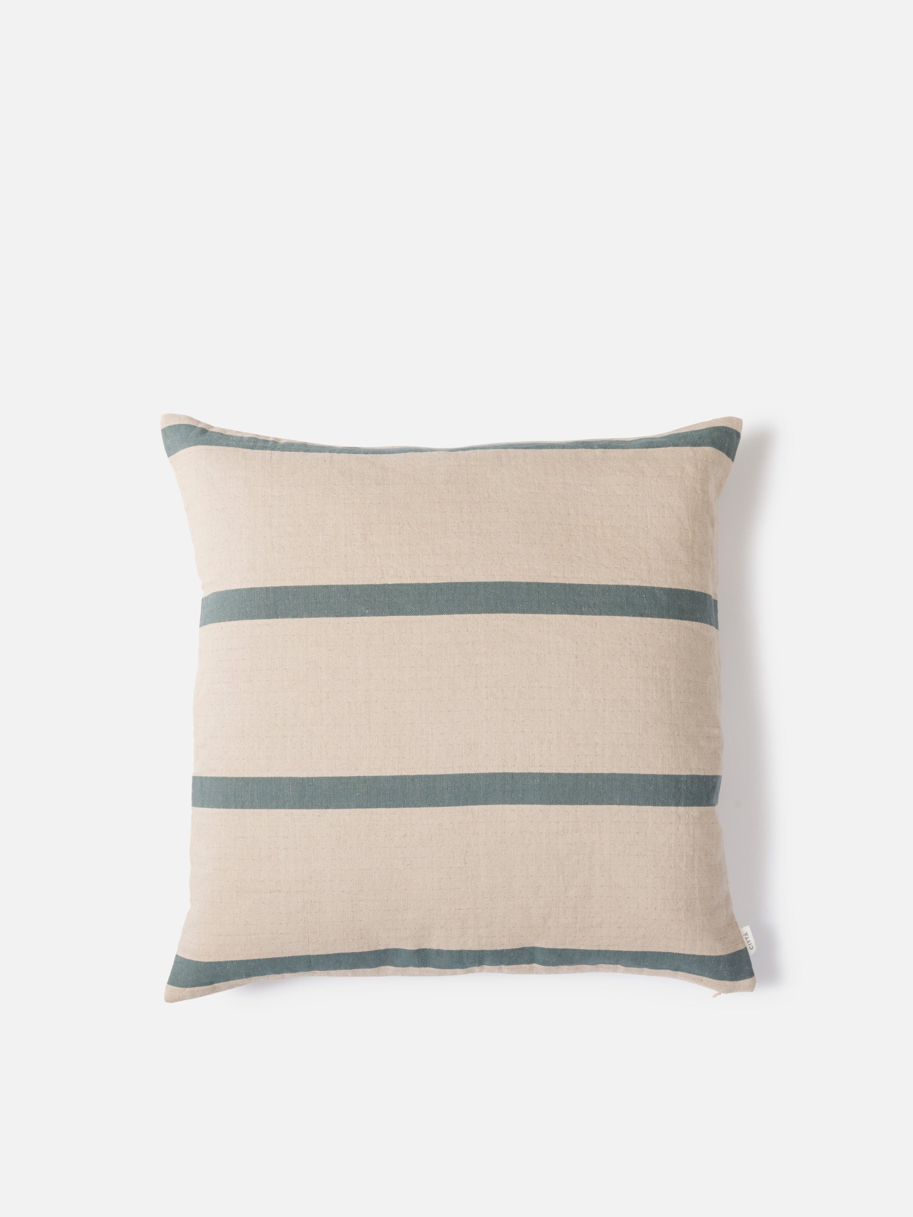Carnival Euro Cushion Natural/Air Force Blue / European Pillowcase