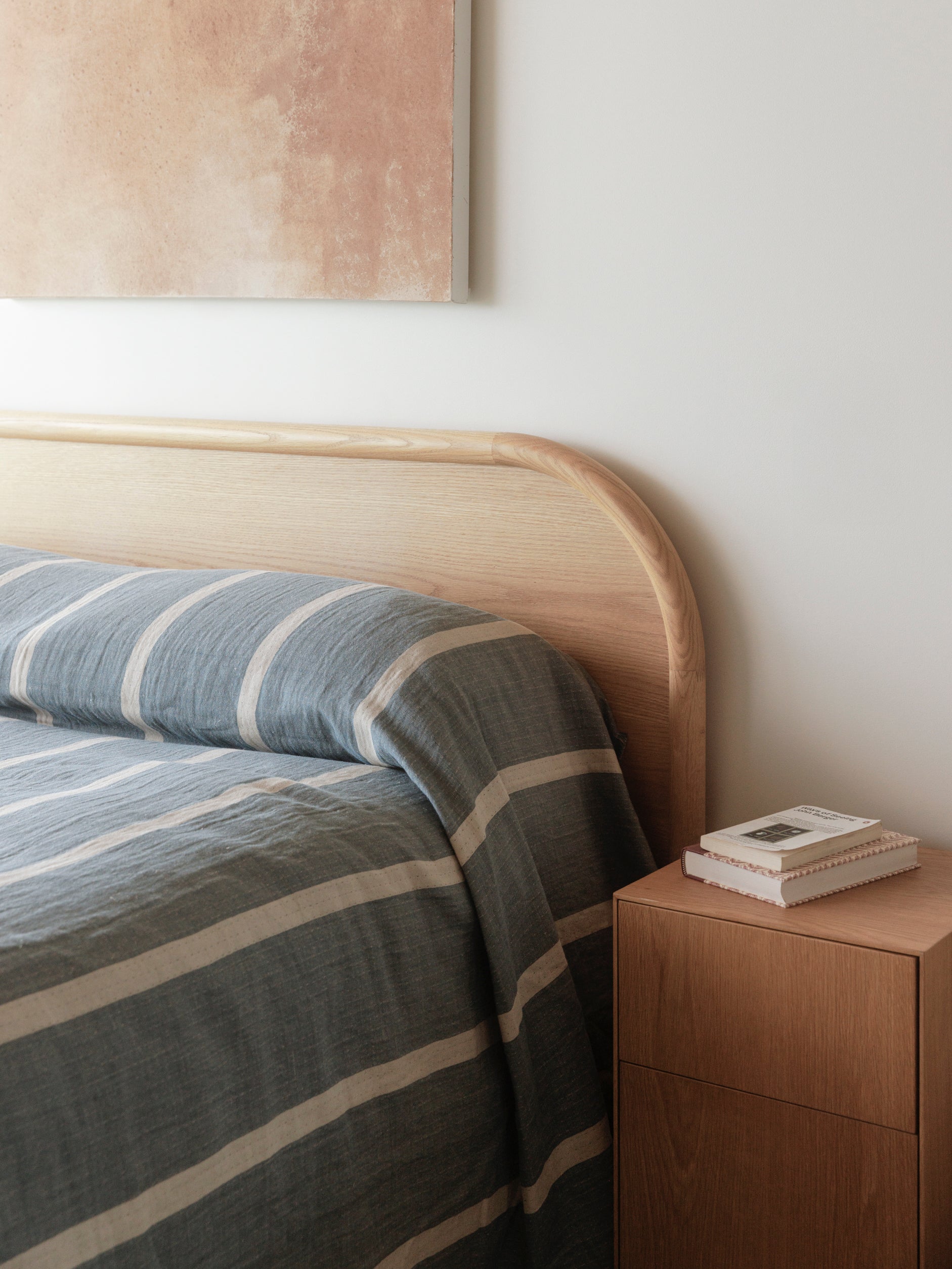 Carnival Bedspread Natural/Air Force Blue / King/Super King