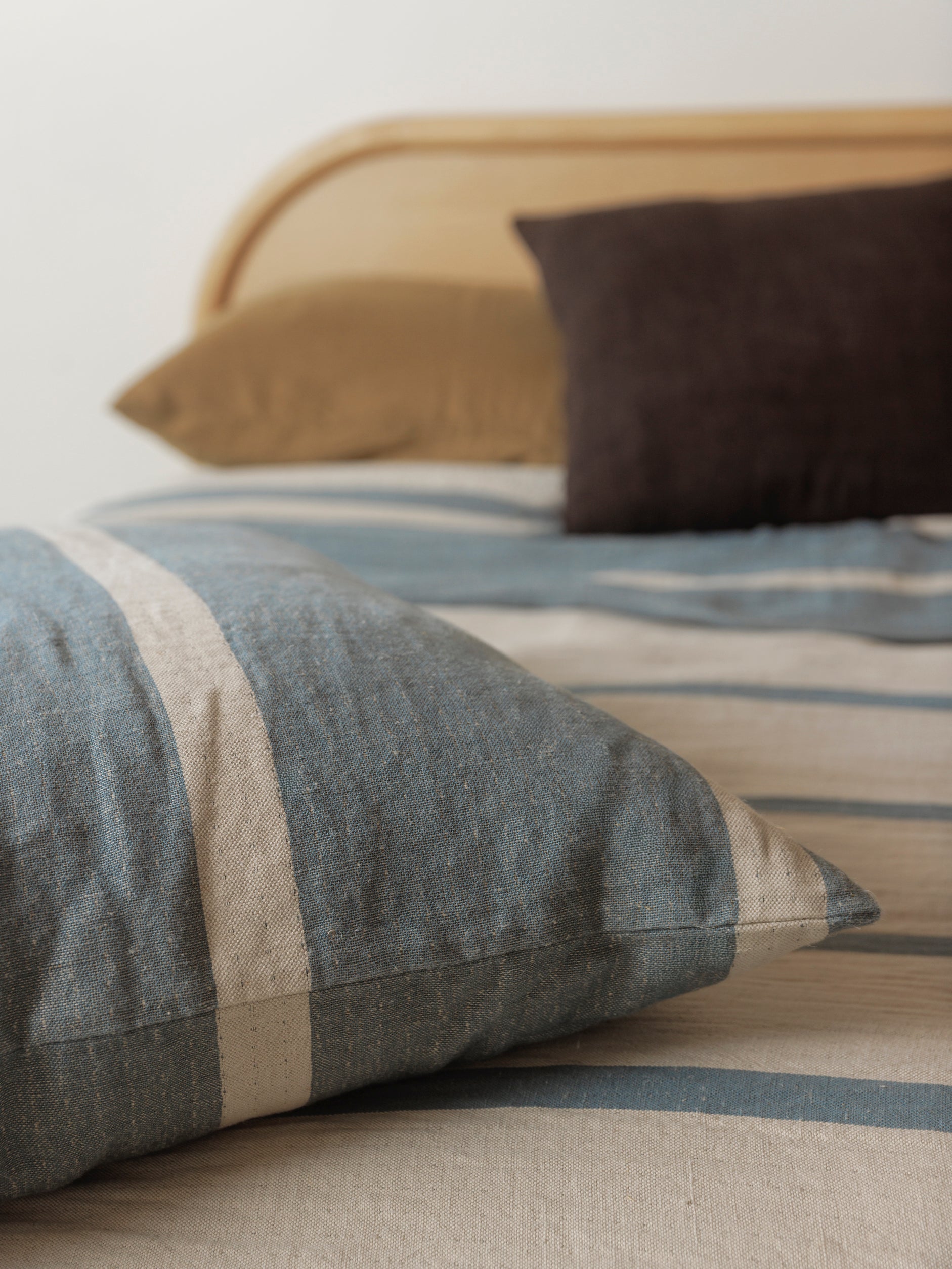 Carnival Euro Cushion Air Force Blue/Natural / European Pillowcase