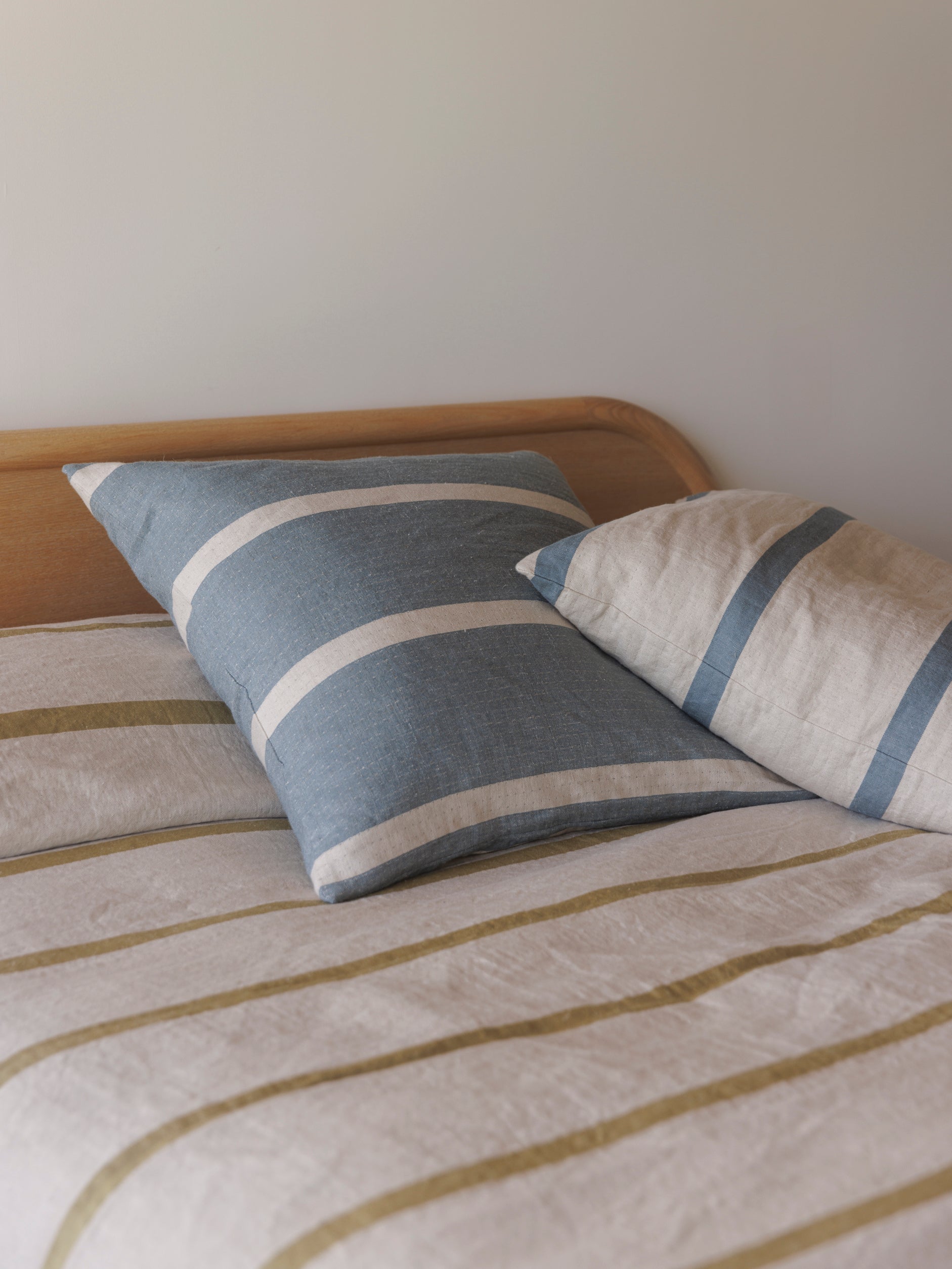 Carnival Euro Cushion Air Force Blue/Natural / European Pillowcase