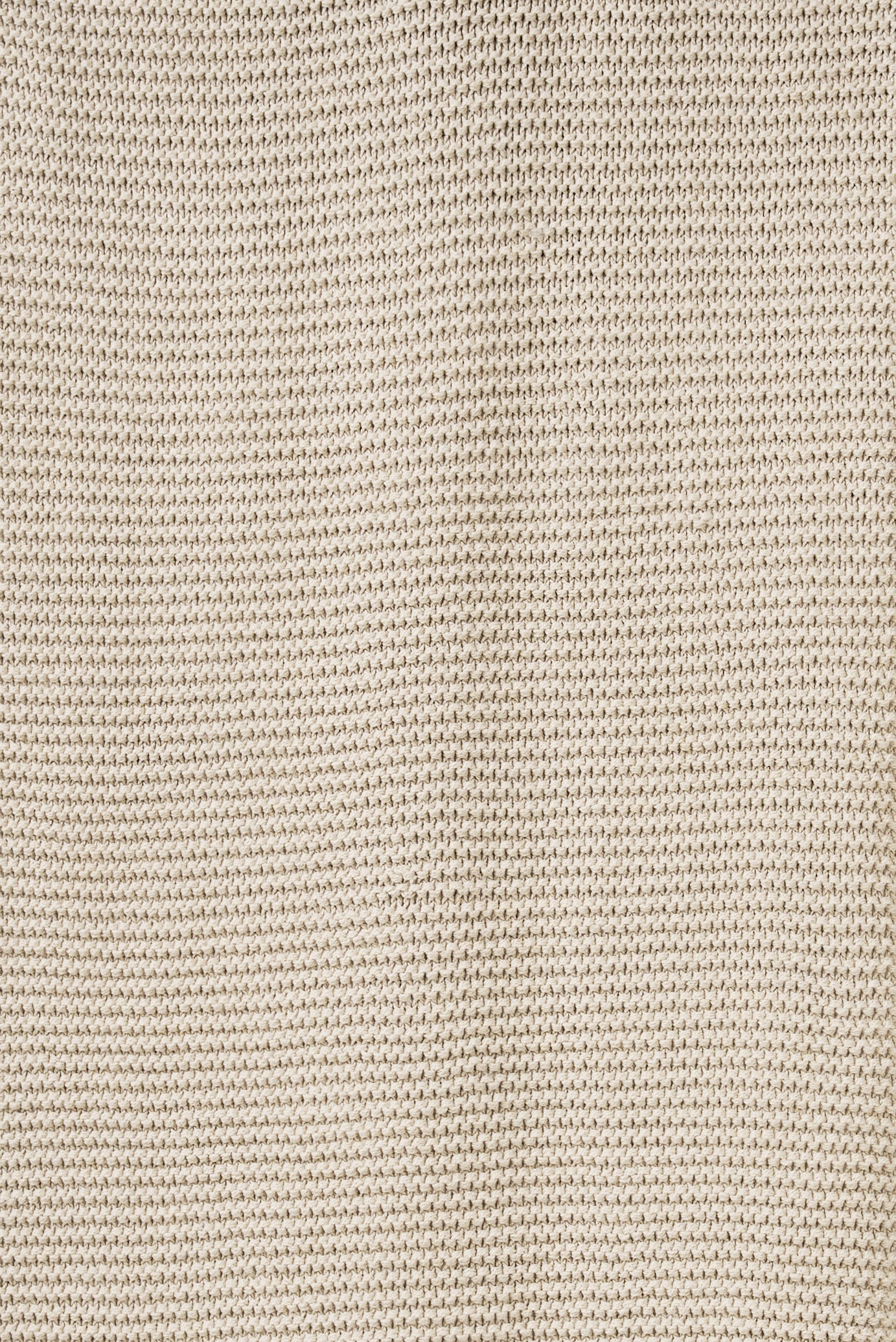 Purl Knit Throw Ivory / 55.11"L x 70.86"W