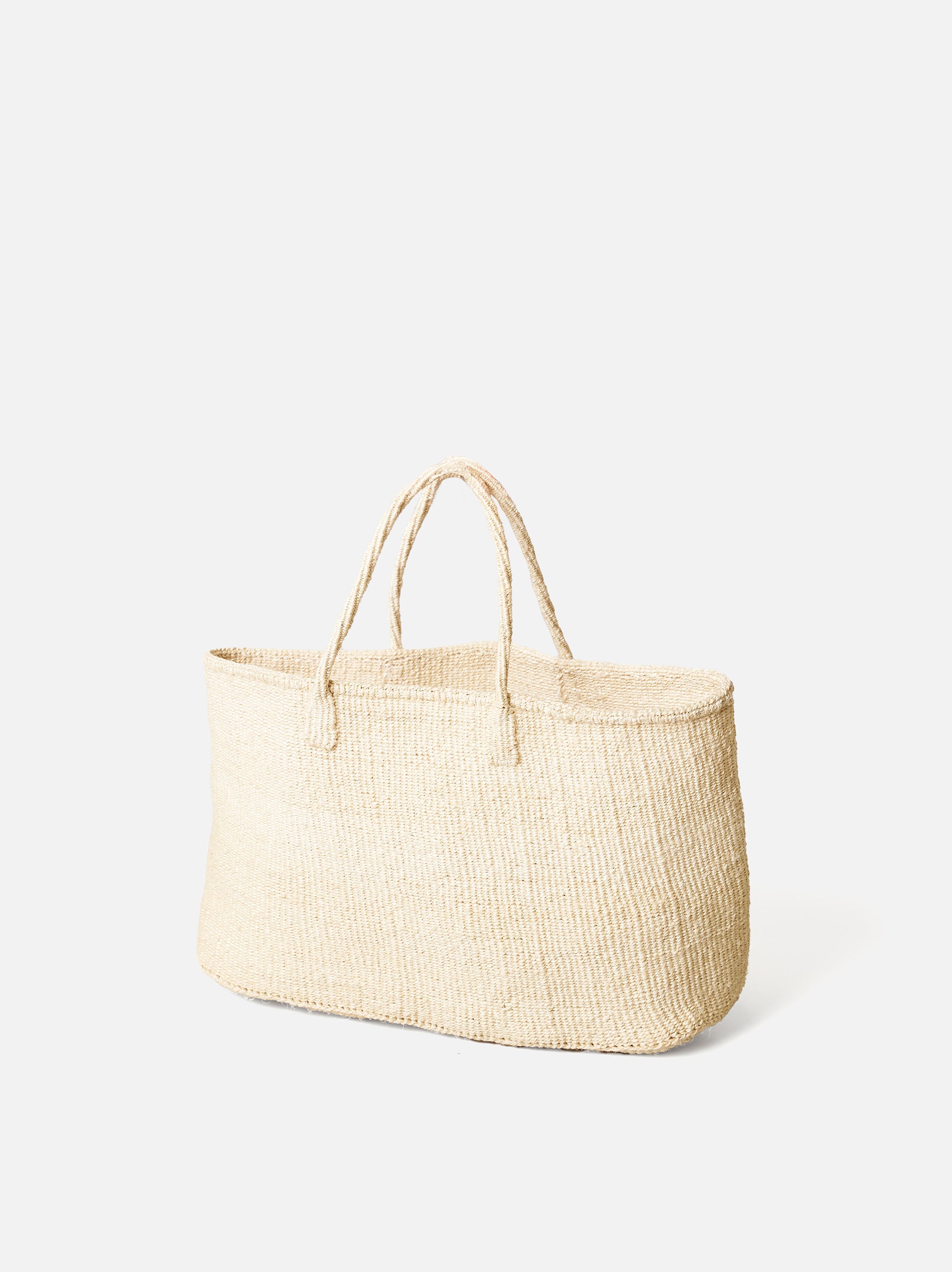 Sisal Oval Basket Cream / One Size