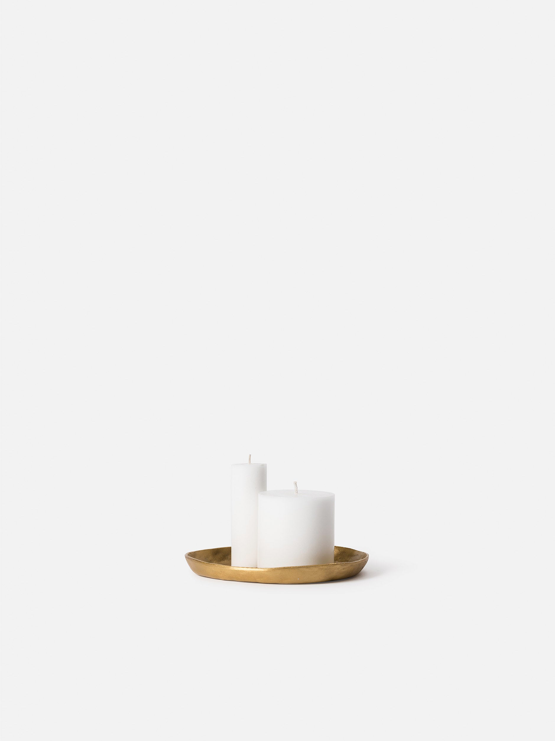 Pebble Tray Brass / 7.48"dia. x 0.39"H