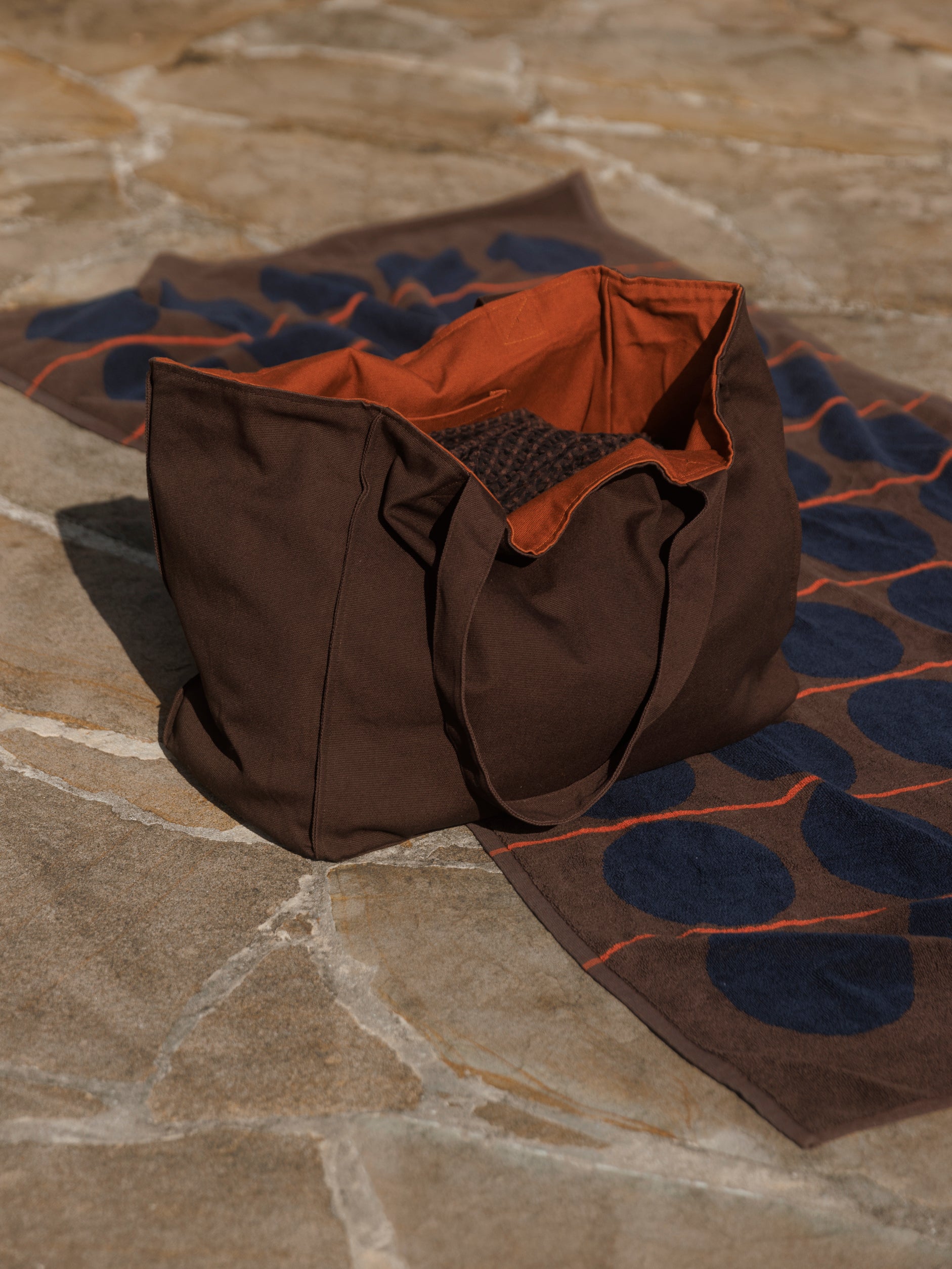 Cala Beach Bag Rye/Paprika / One Size