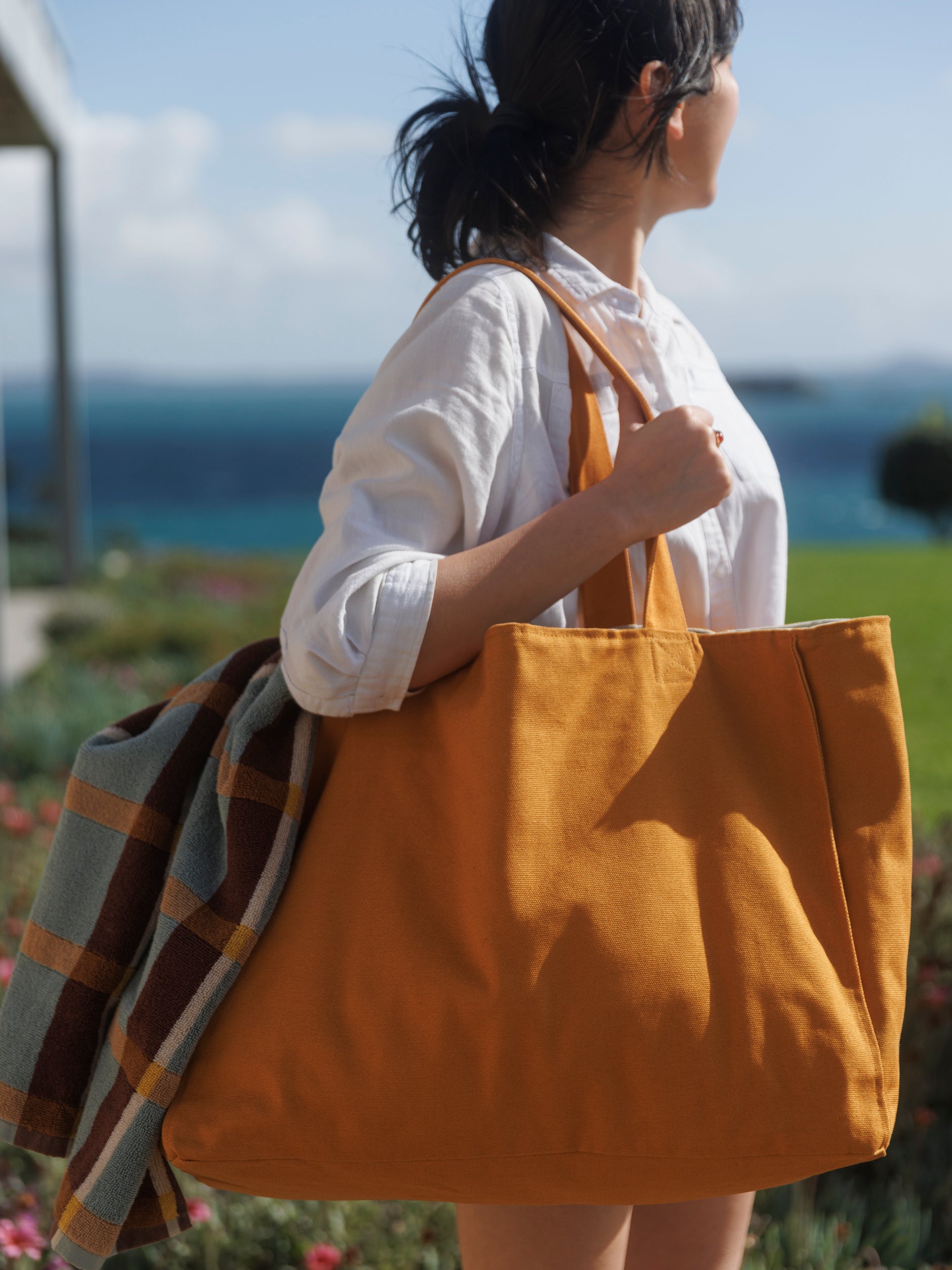 Cala Beach Bag Saffron/Fog / One Size