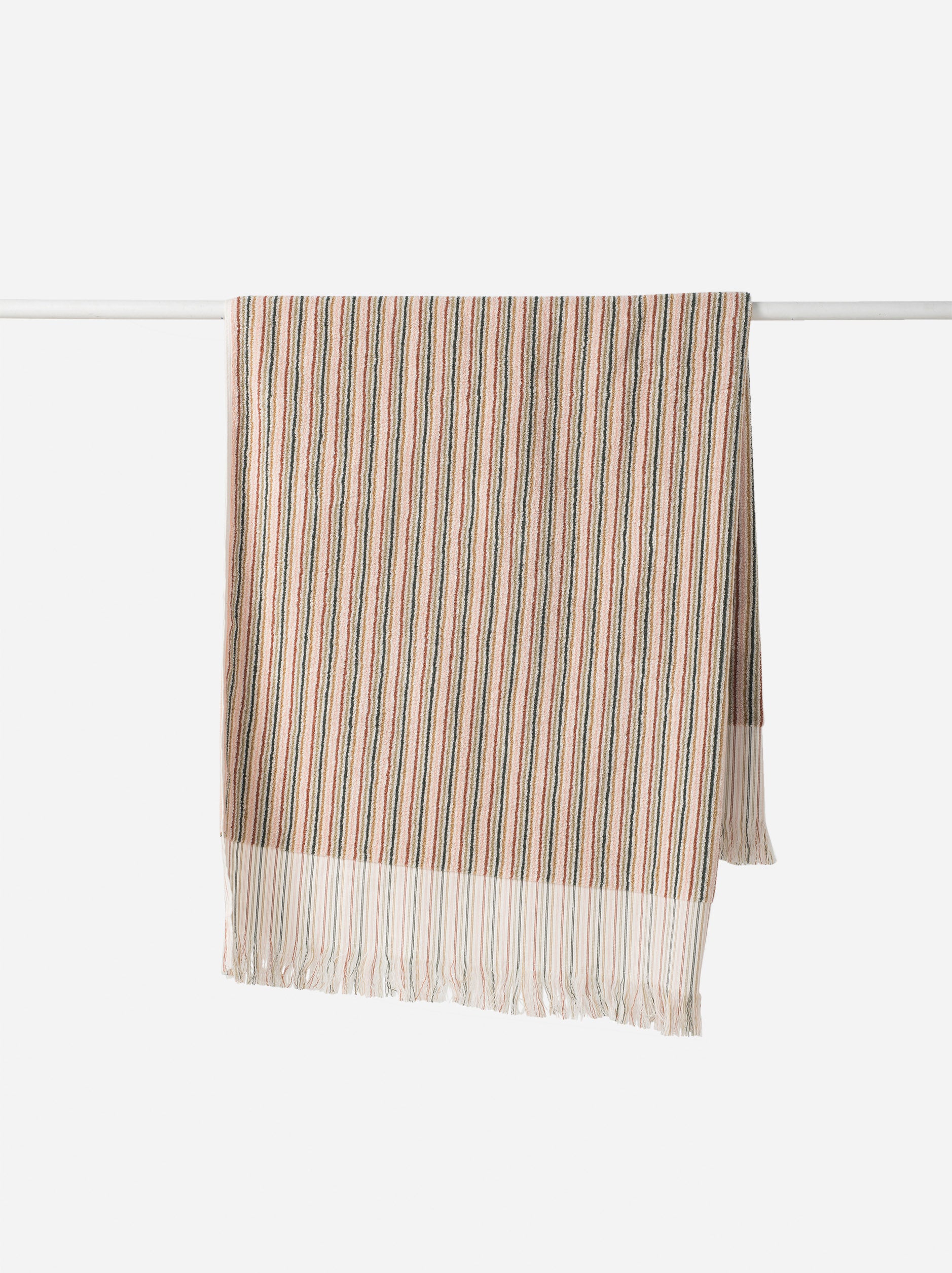 Alice Cotton Bath Towel Moss/Multi / Bath Towel