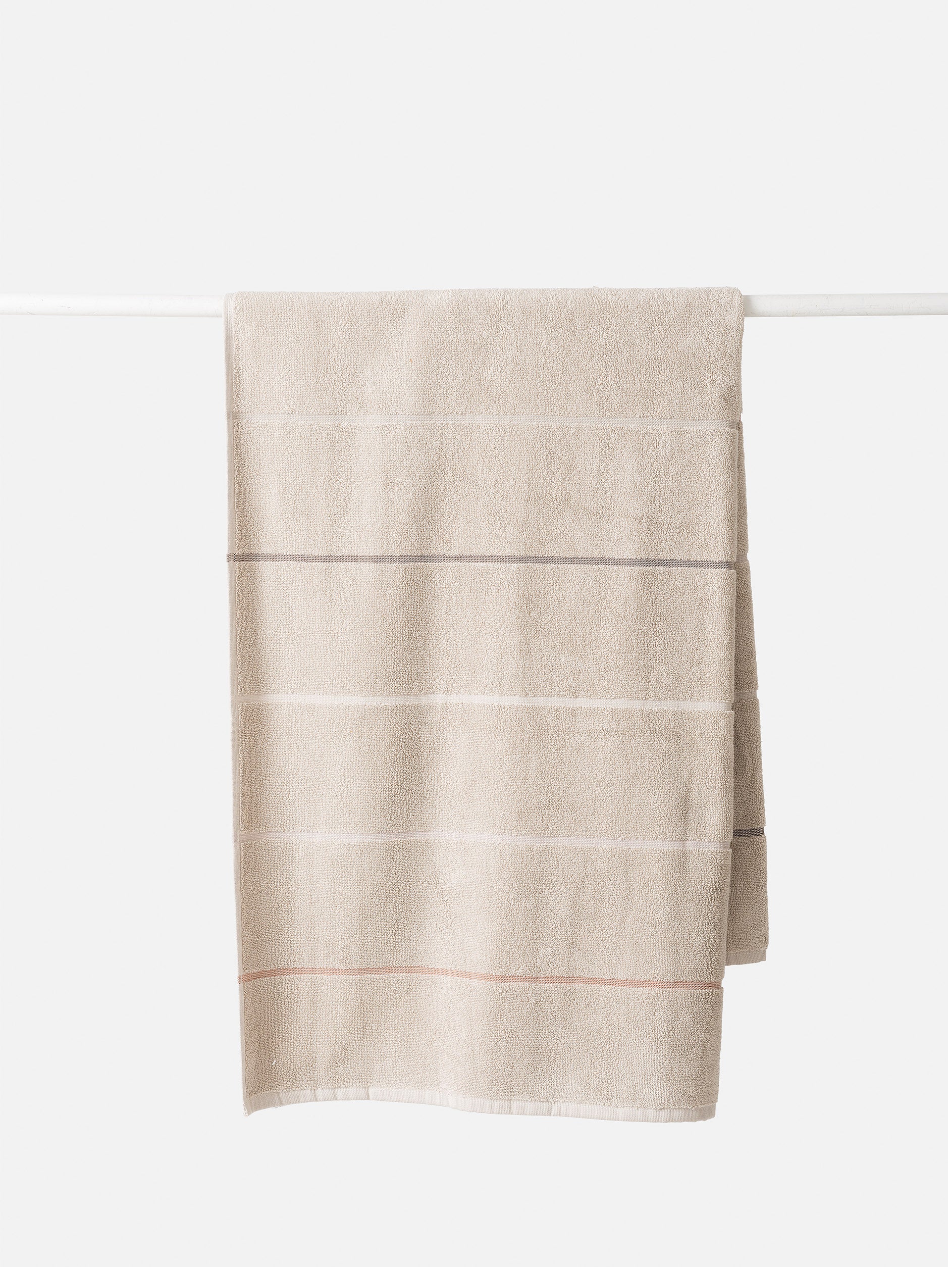 Pia Cotton Bath Towel Oat/Multi / Bath Towel