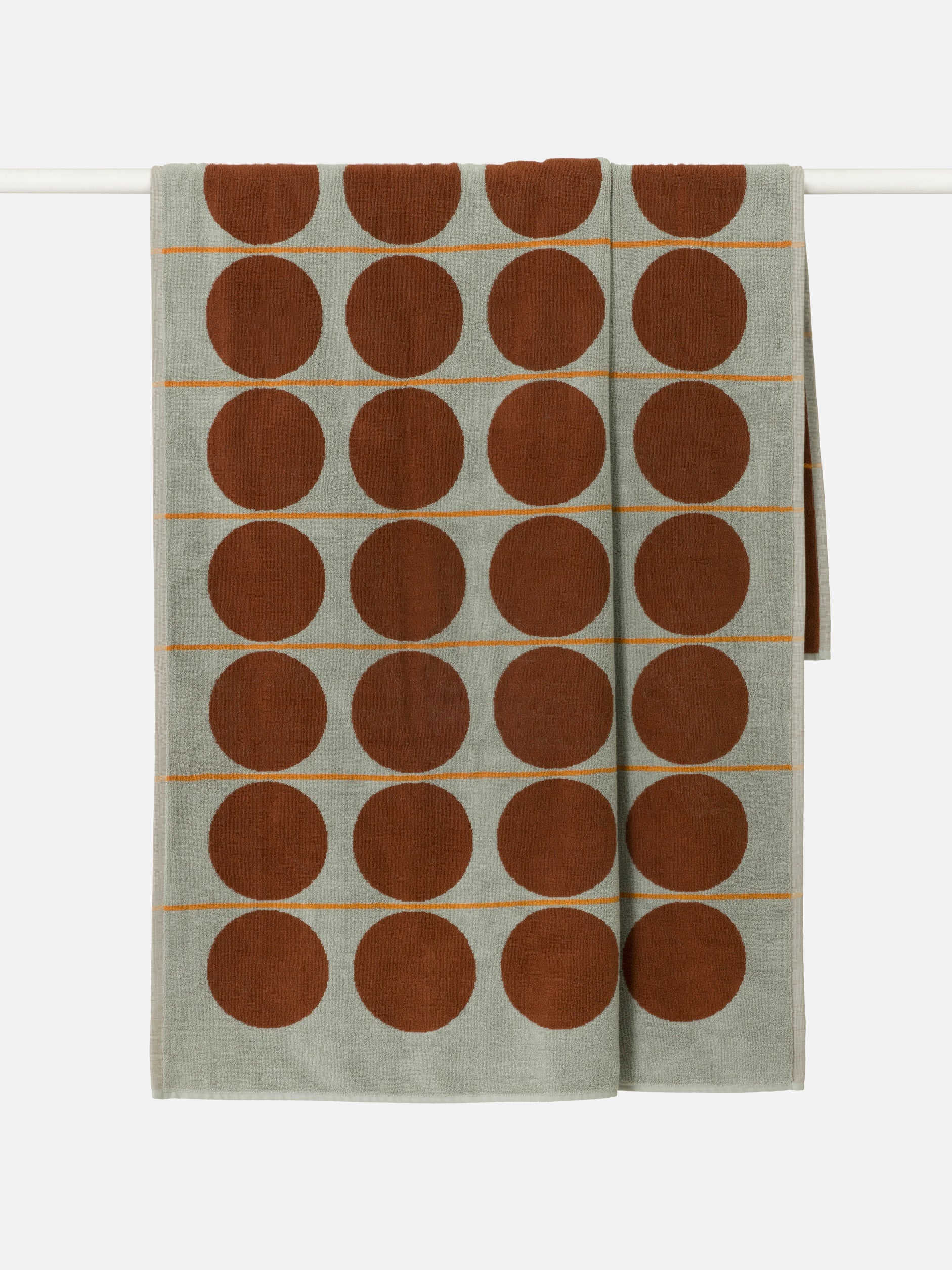 Abacus Beach Towel Mist/Paprika / 39.37" x 70.86"