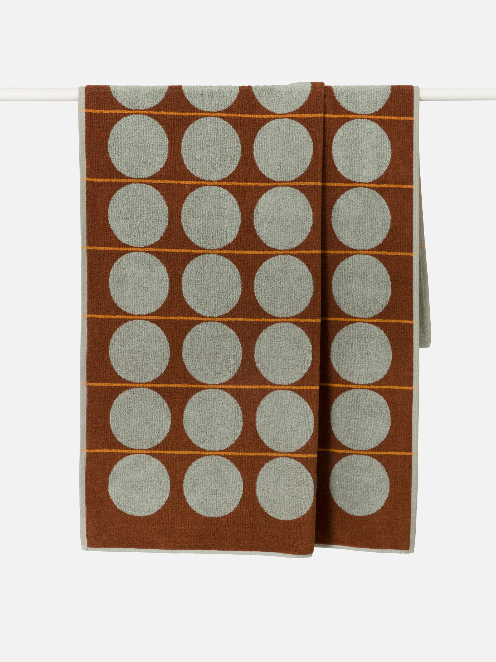 Abacus Beach Towel Mist/Paprika / 39.37" x 70.86"