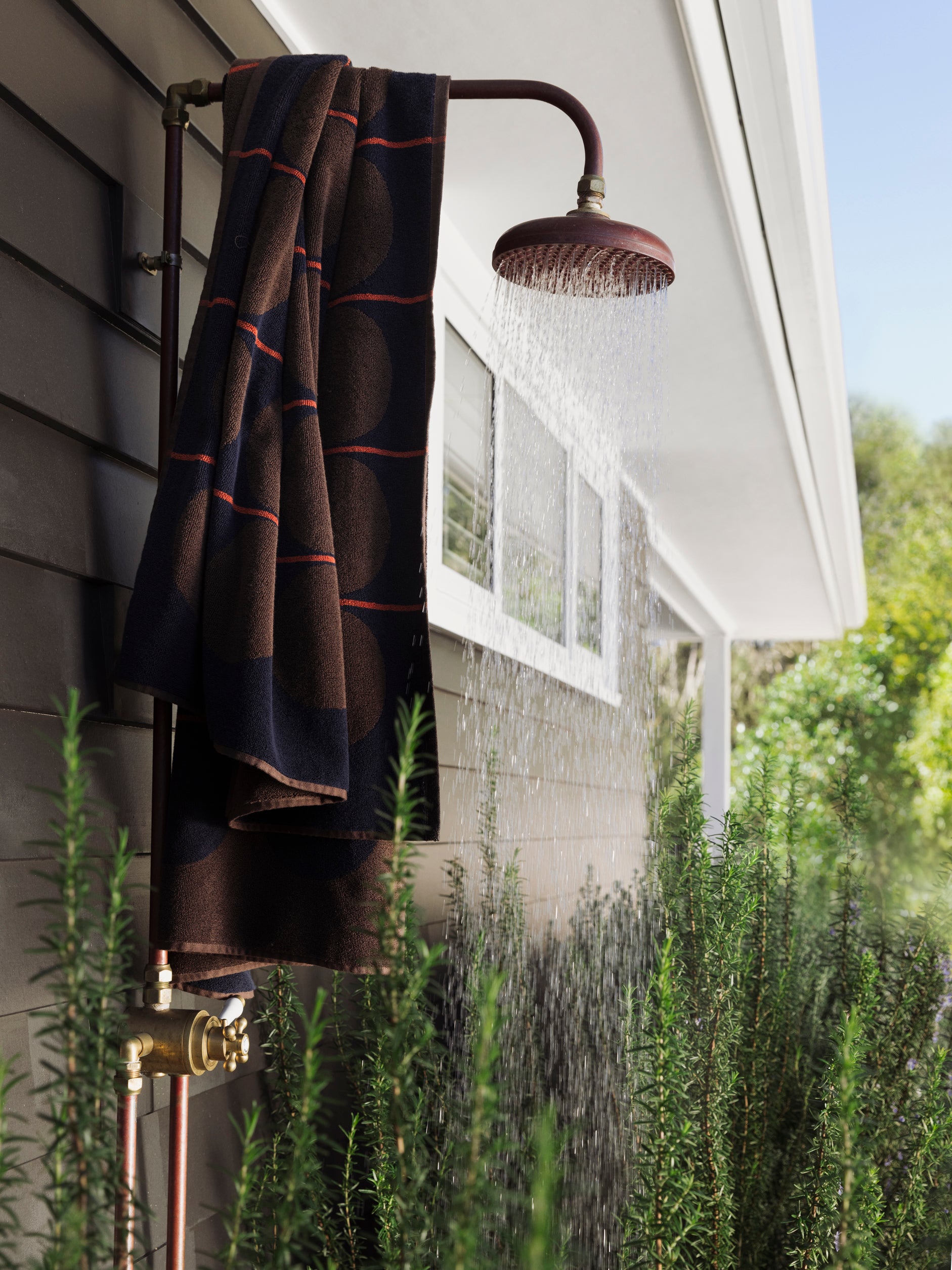 Abacus Beach Towel Rye/Tamarillo / 39.37" x 70.86"