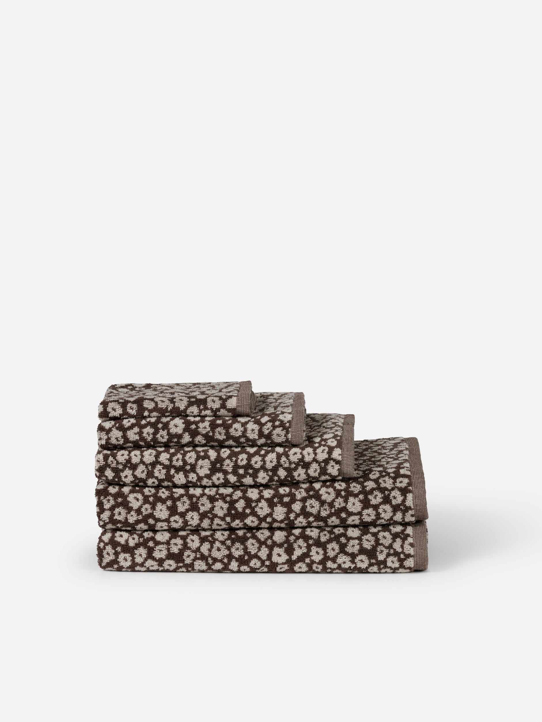 Forget Me Not Cotton Bath Towel Range Rye/Oat / Face Cloth