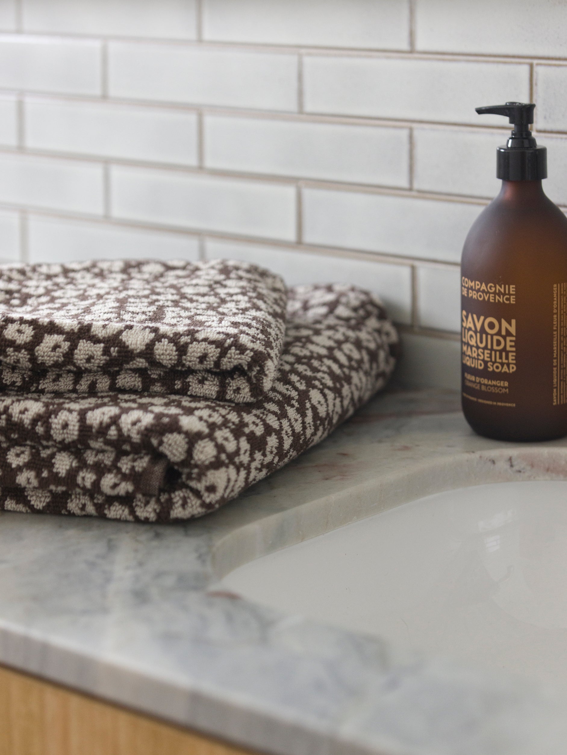Forget Me Not Cotton Bath Towel Range Rye/Oat / Hand Towel