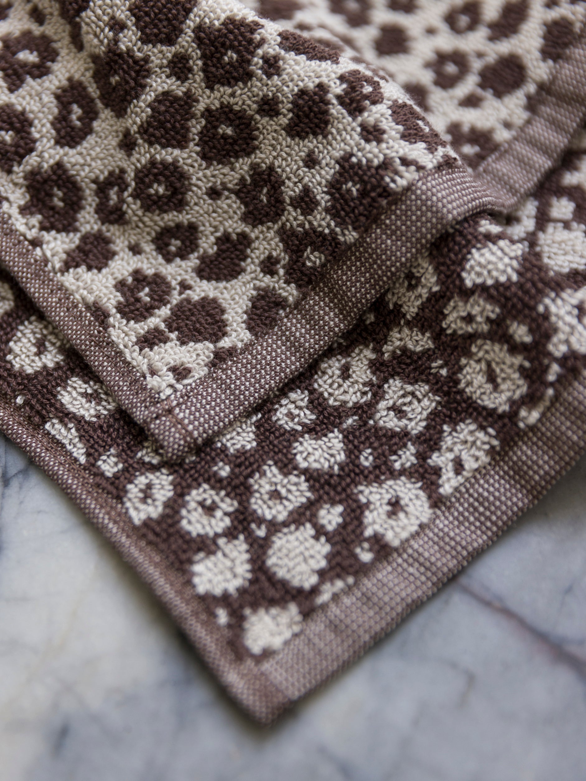 Forget Me Not Cotton Bath Towel Range Rye/Oat / Hand Towel