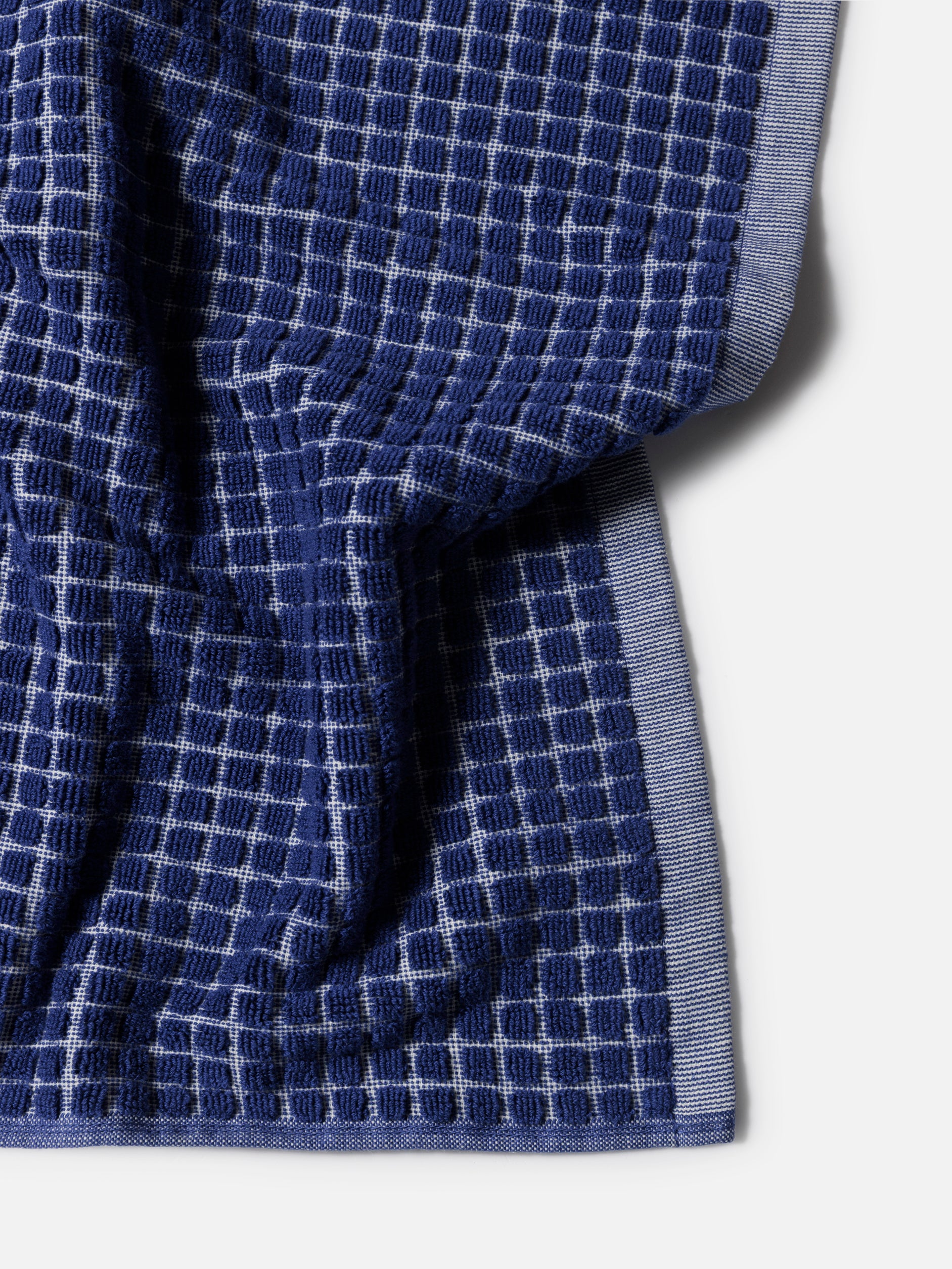 Nero Cotton Towel Range Cobalt/Cream / Face Cloth