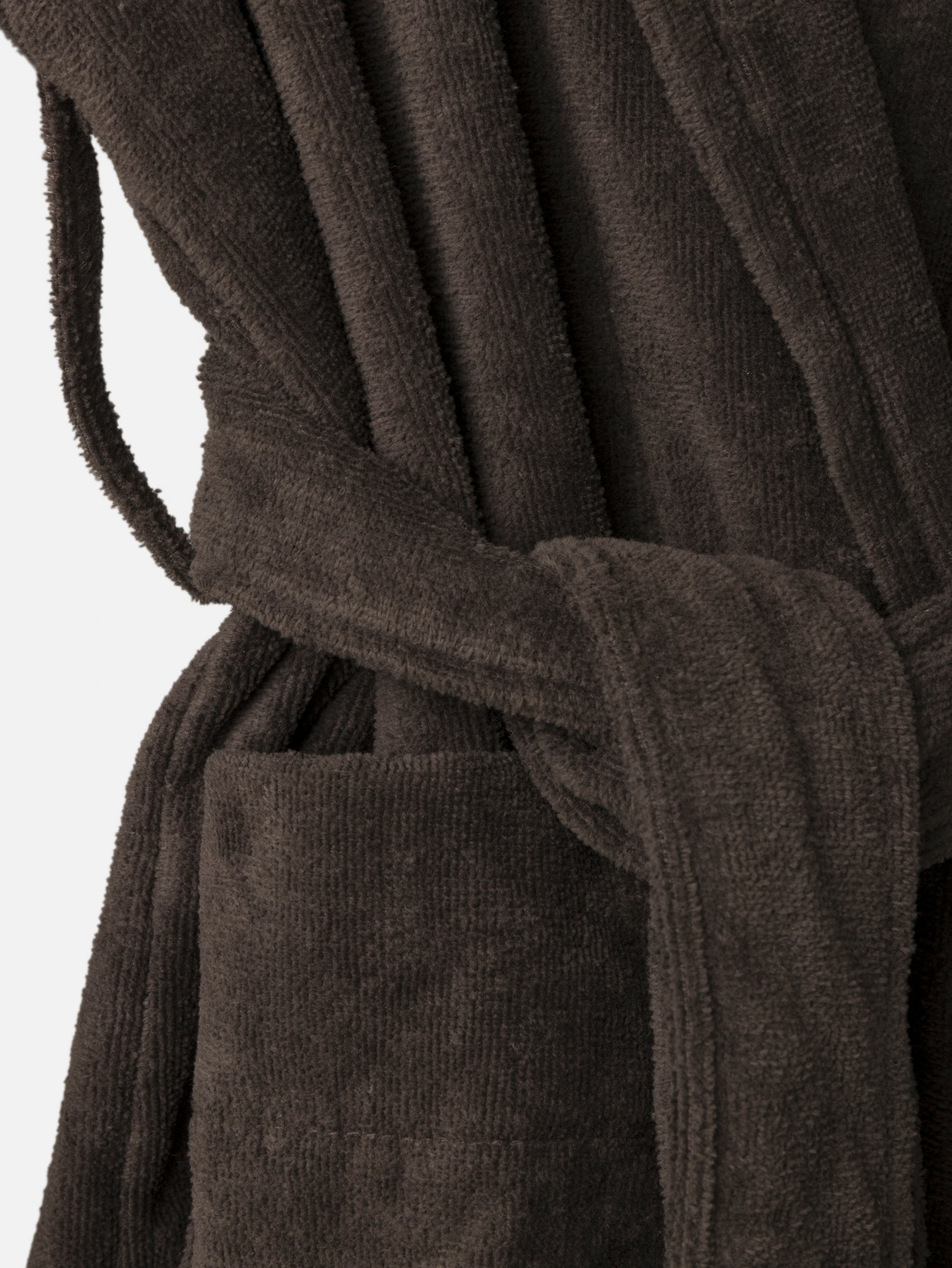 Velour Cotton Robe Cocoa / Medium