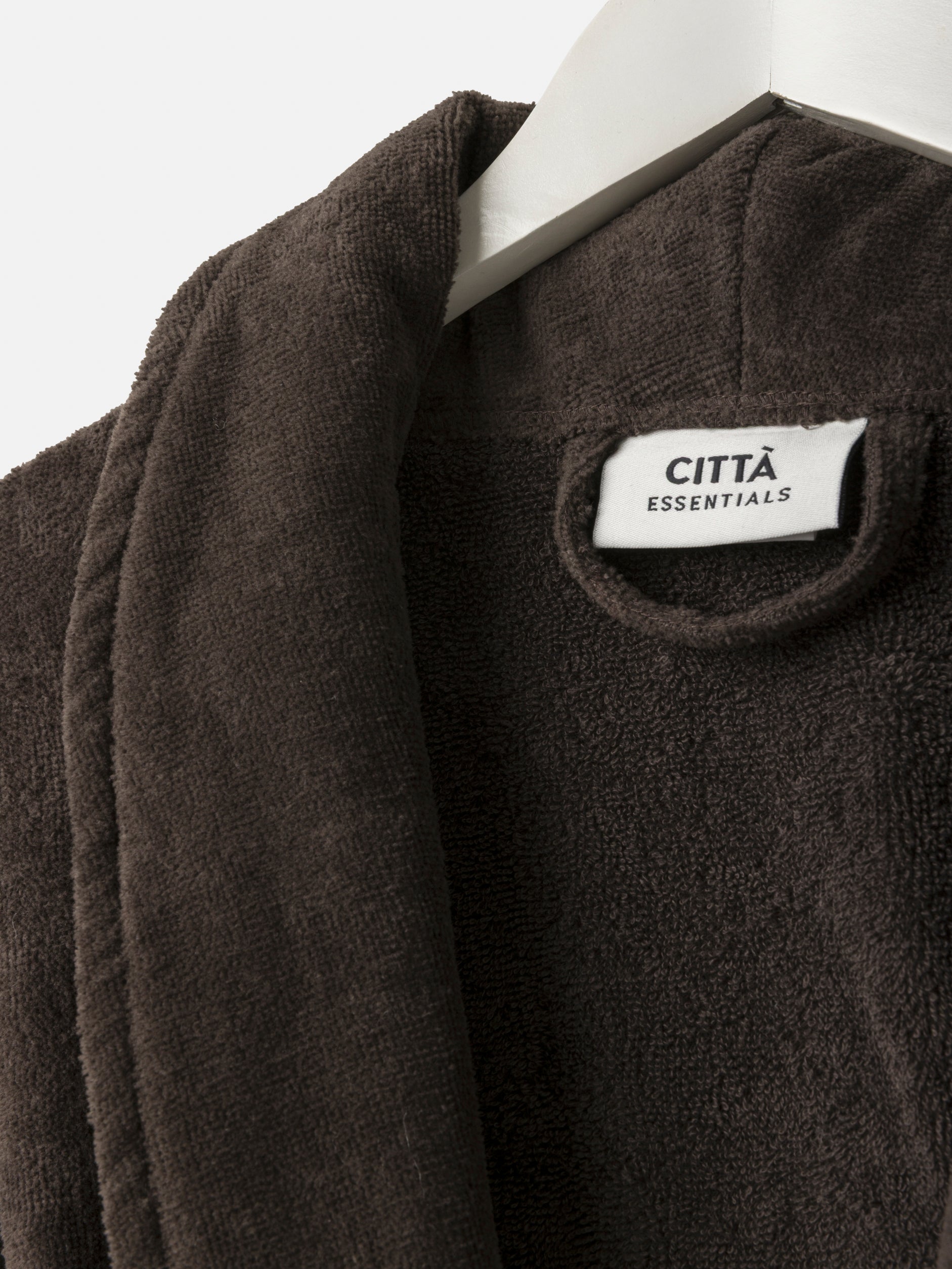 Velour Cotton Robe Cocoa / Small