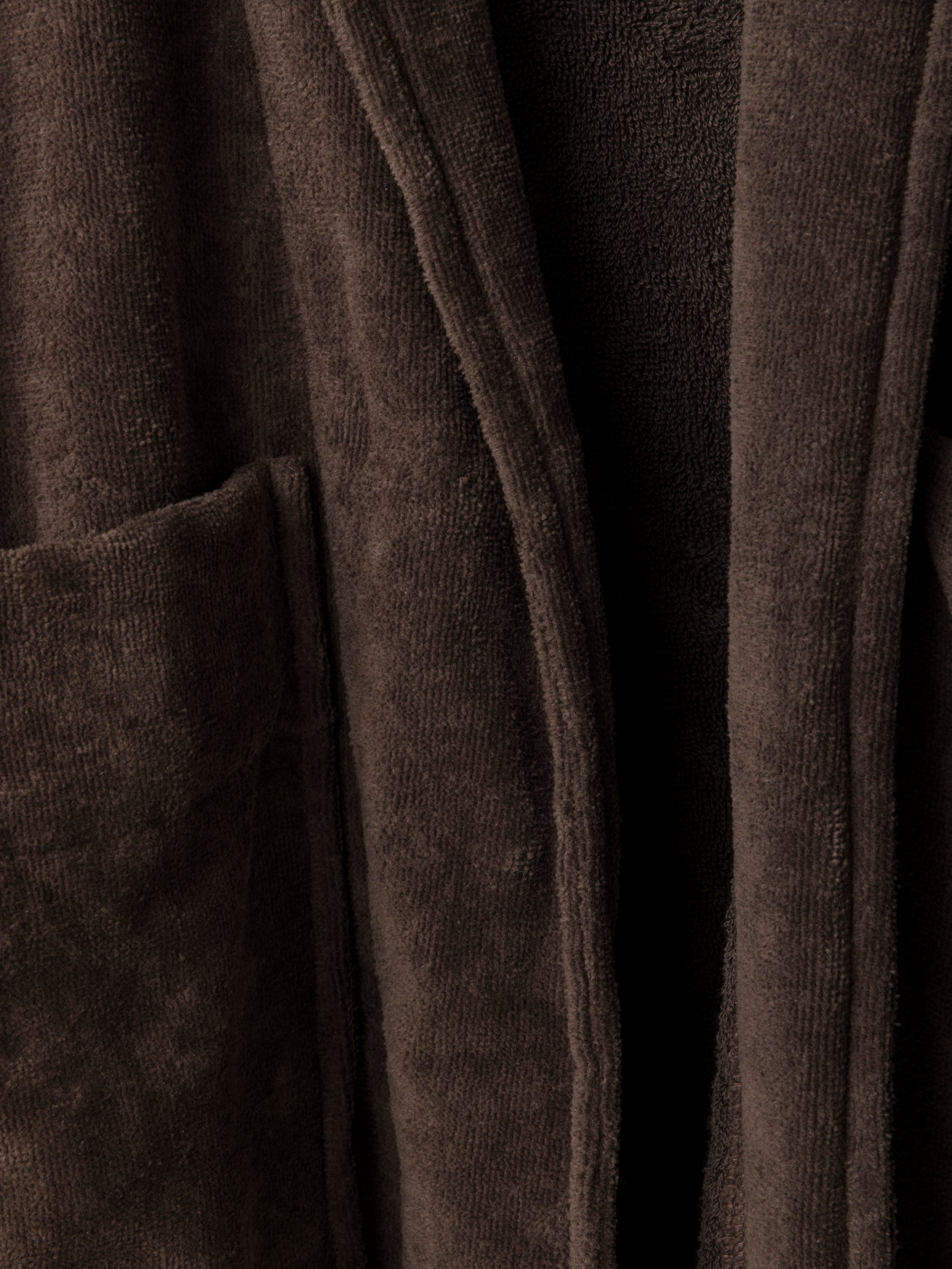 Velour Cotton Robe Cocoa / Small