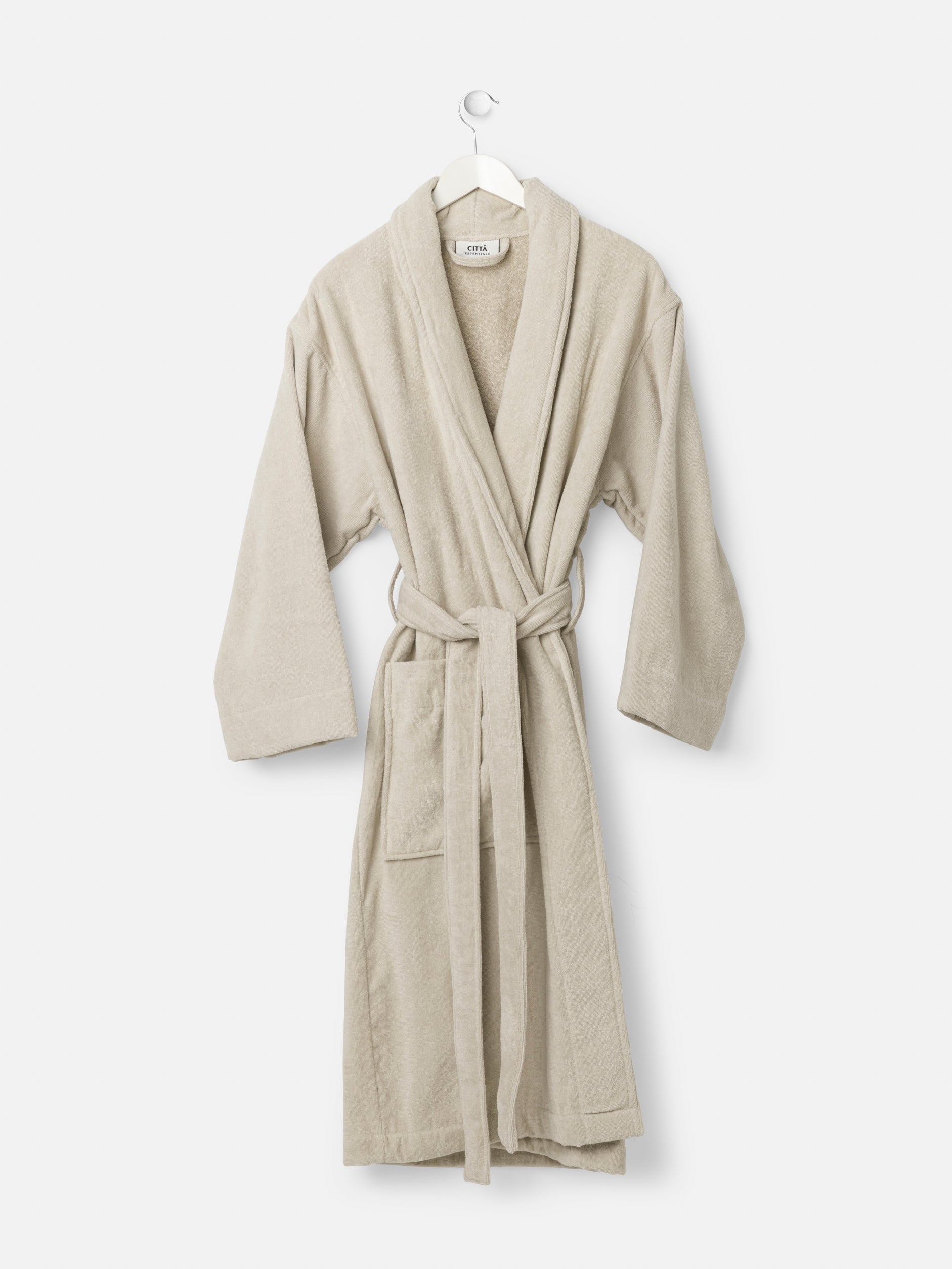 Velour Cotton Robe Oat / Small