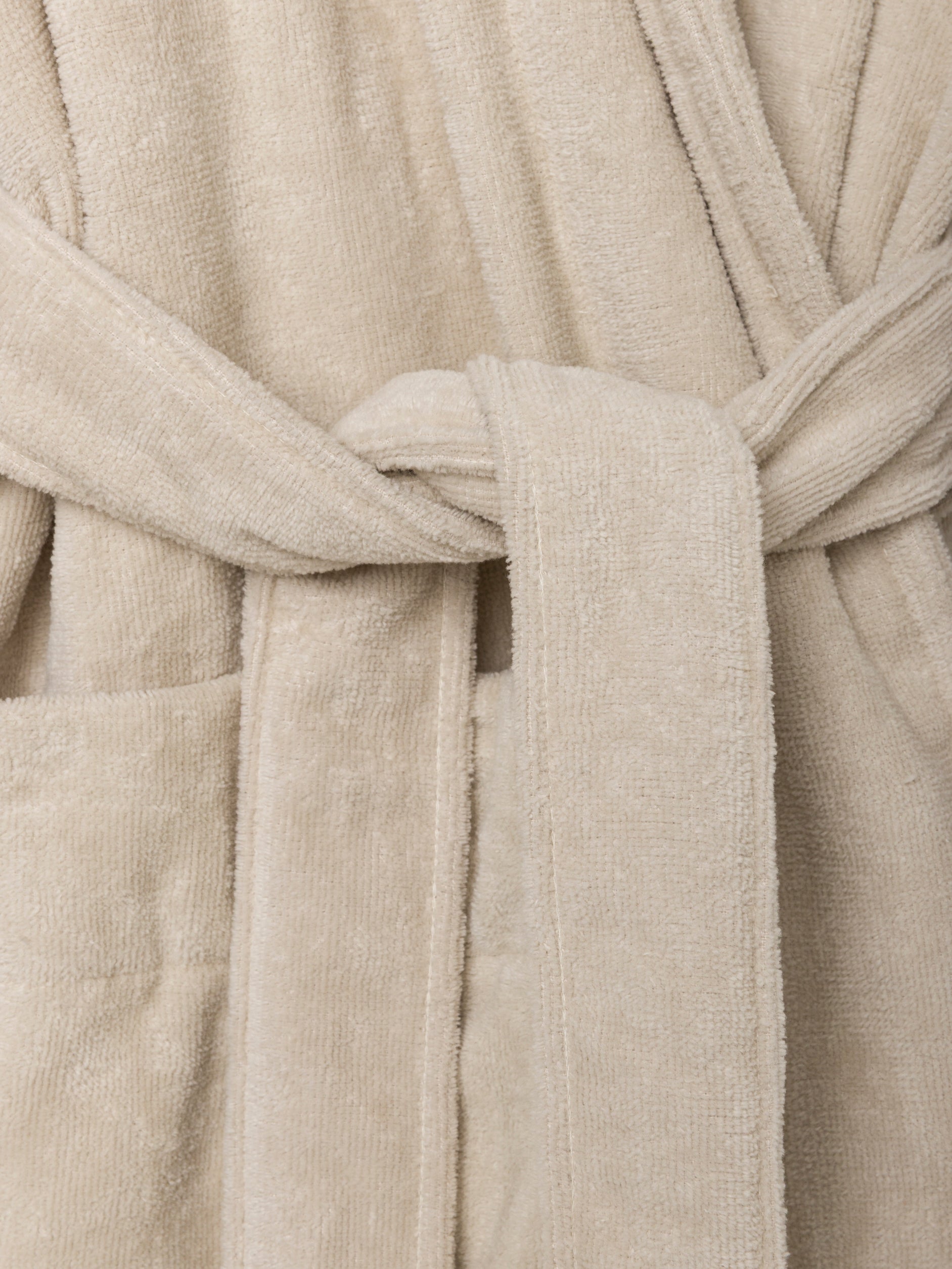 Velour Cotton Robe Oat / Small