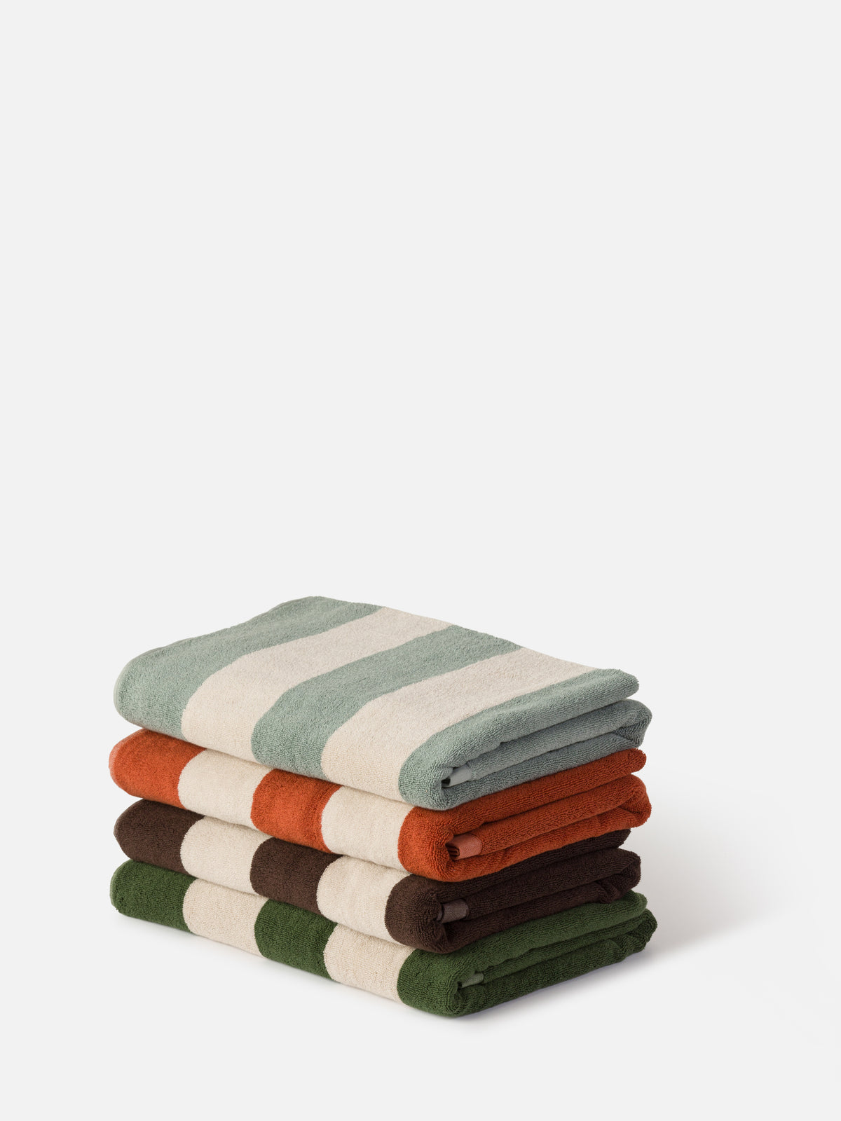 Striped Beach Towel Cloud/Bone / 35.43" x 66.92"