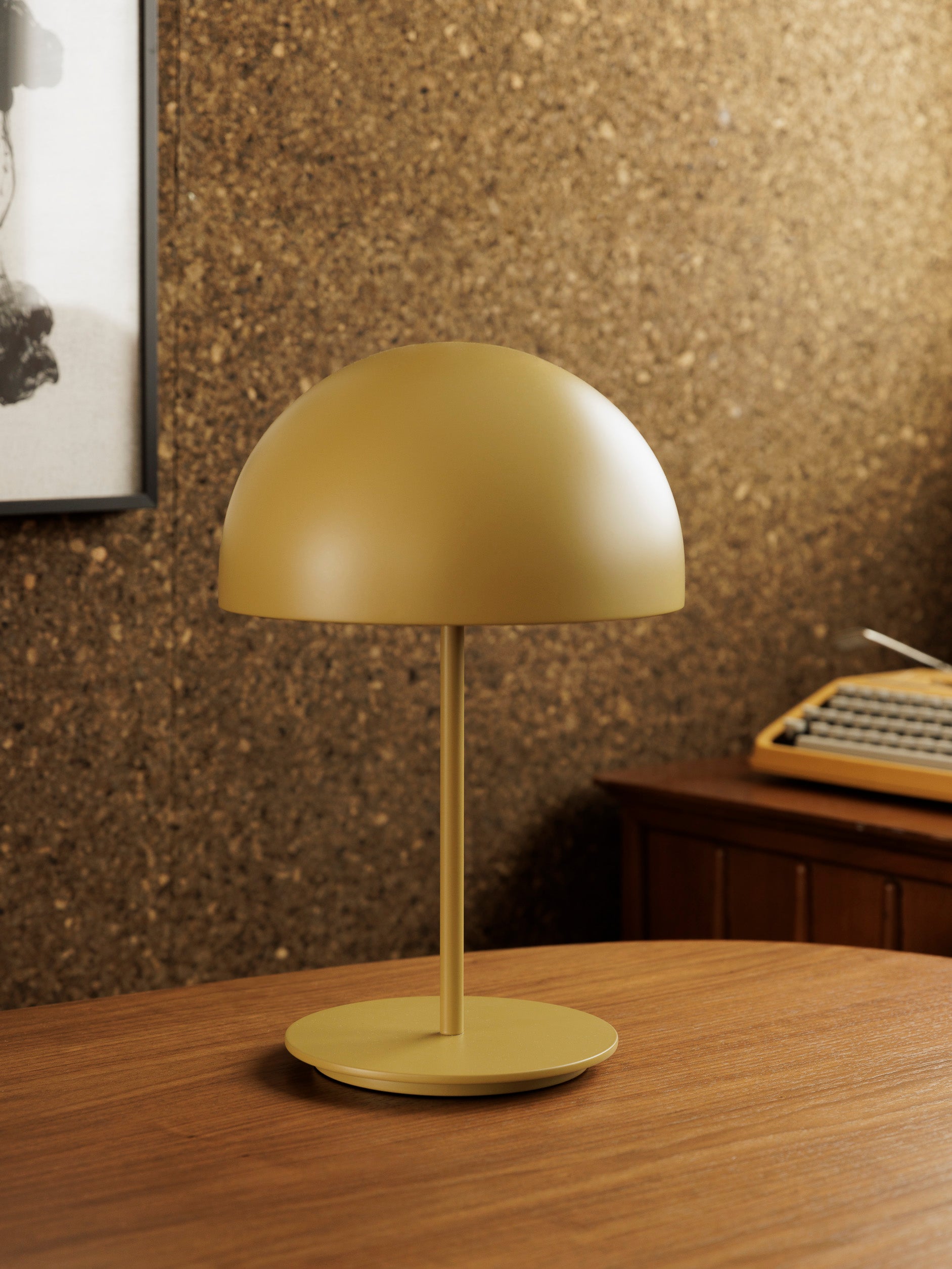 Pin Table Lamp Ochre / 9.84"dia x 15.74"h