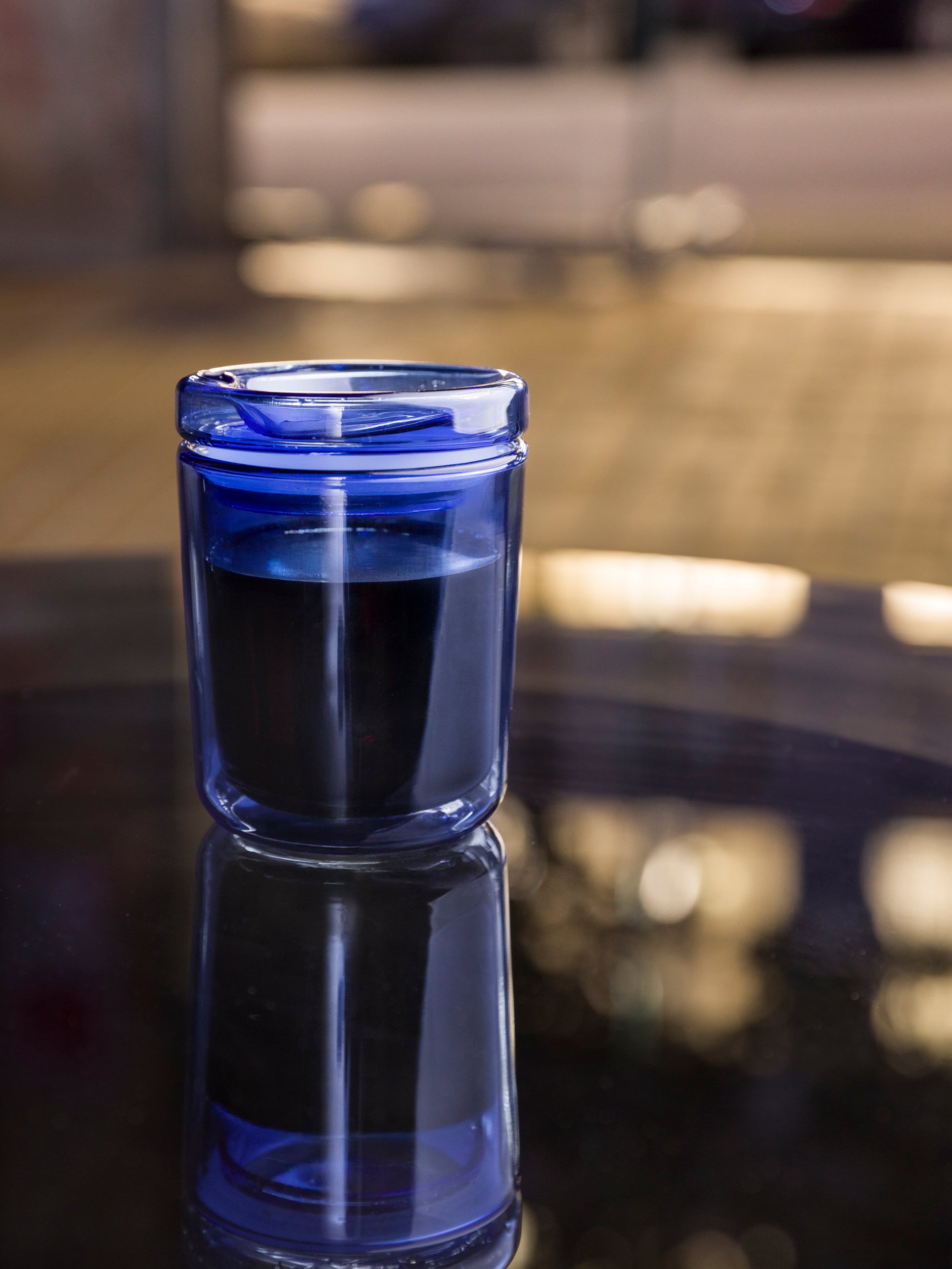 Glass Travel Cup Cobalt / 8.79oz
