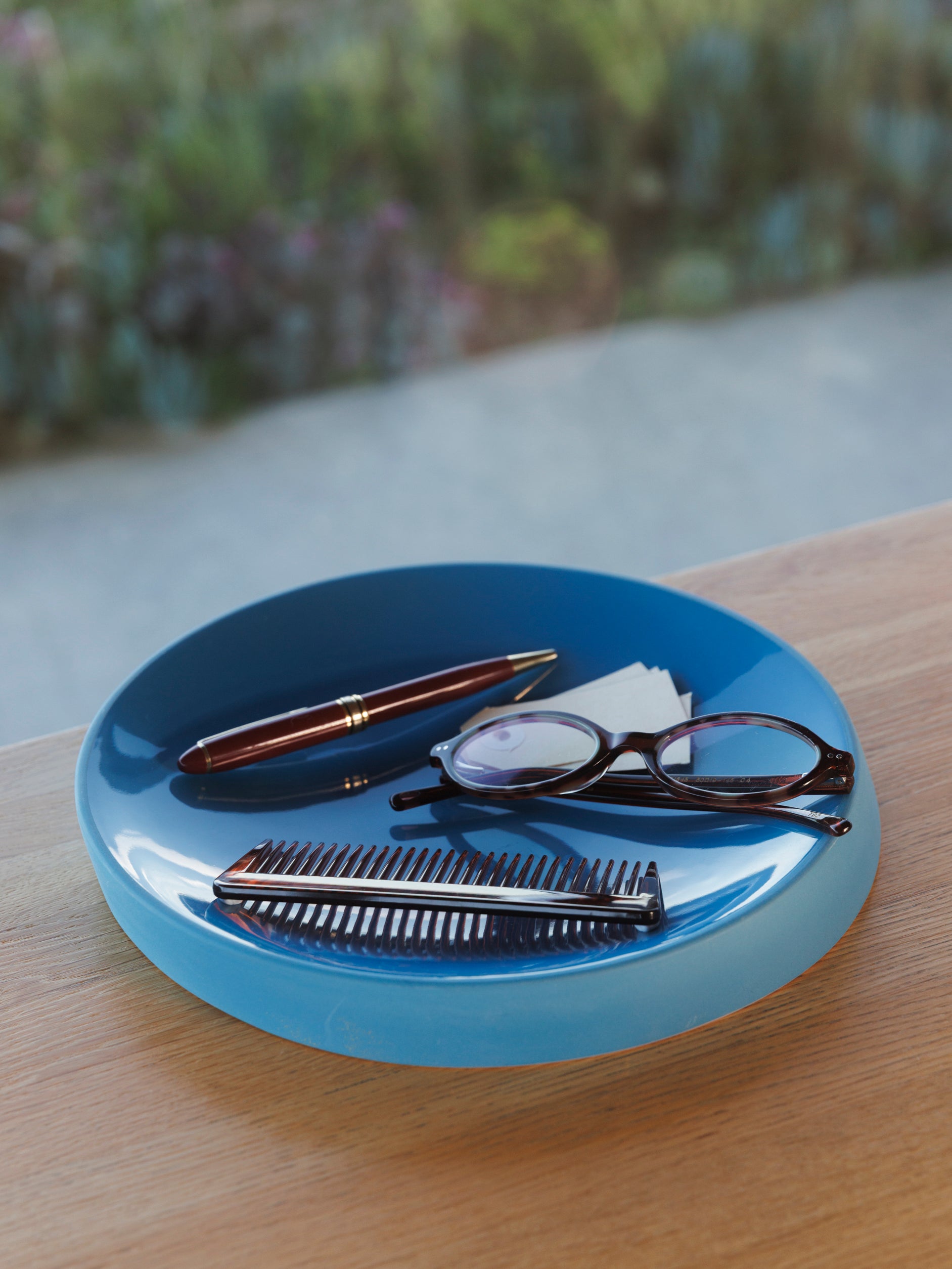 Oblique Tray Azure Blue / Large