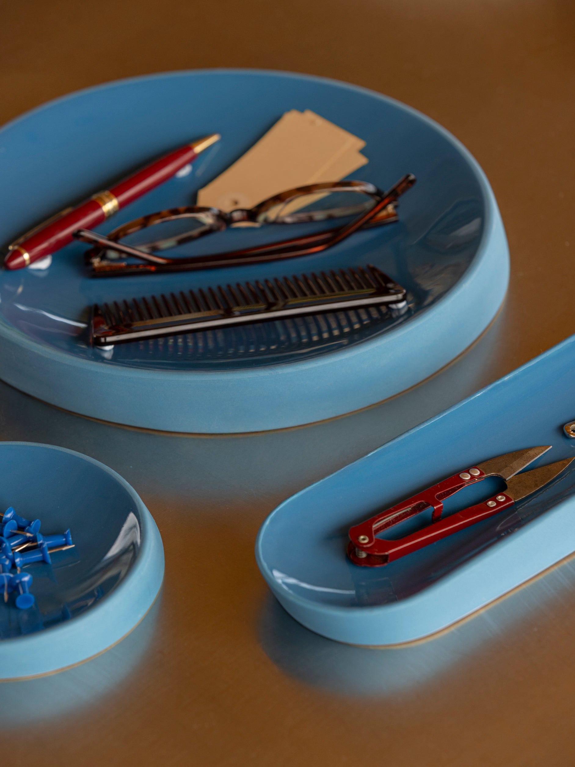 Oblique Tray Azure Blue / Medium