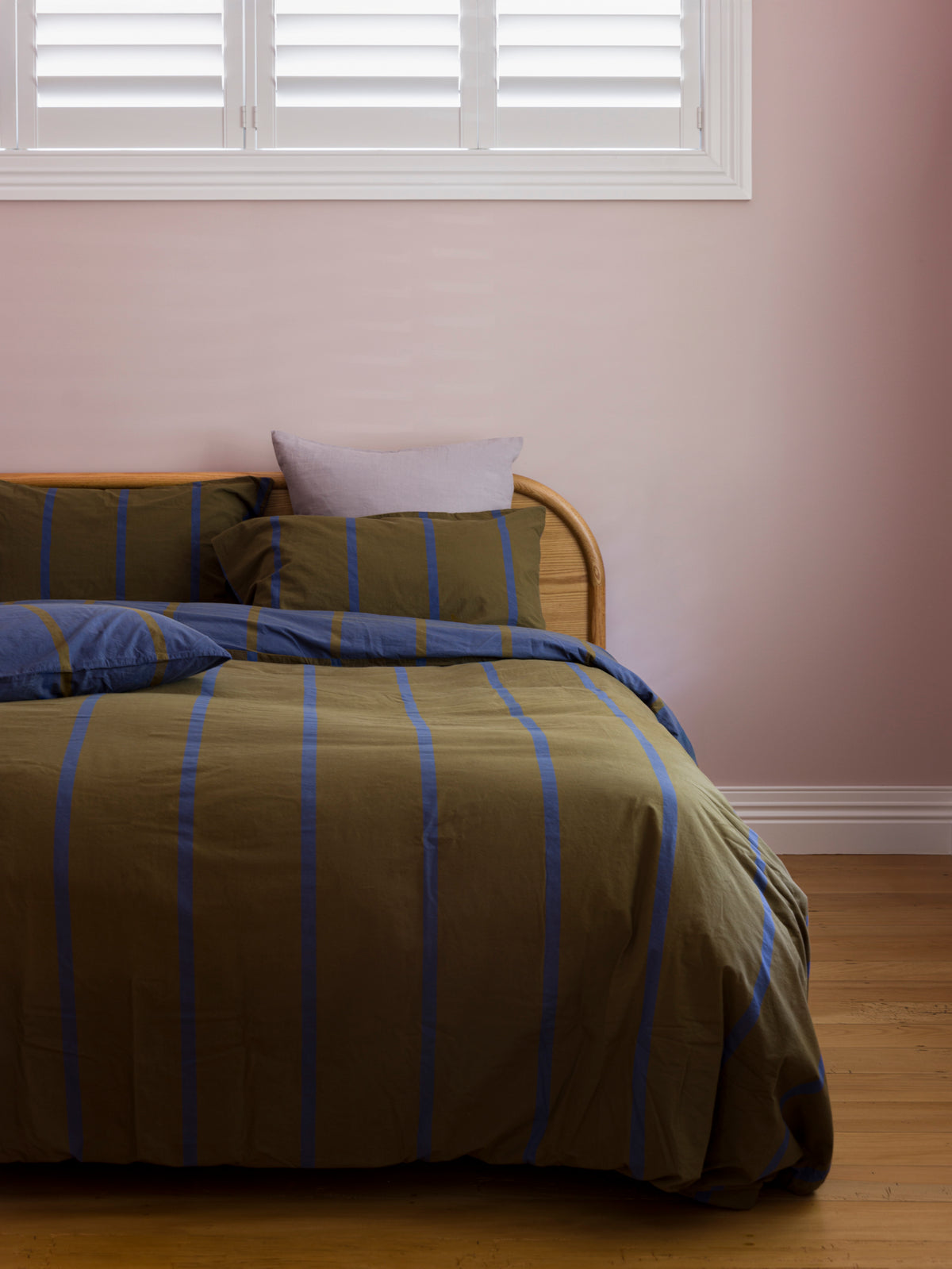 Duo Duvet Cover - Ivy/Aegean / US Cal/King