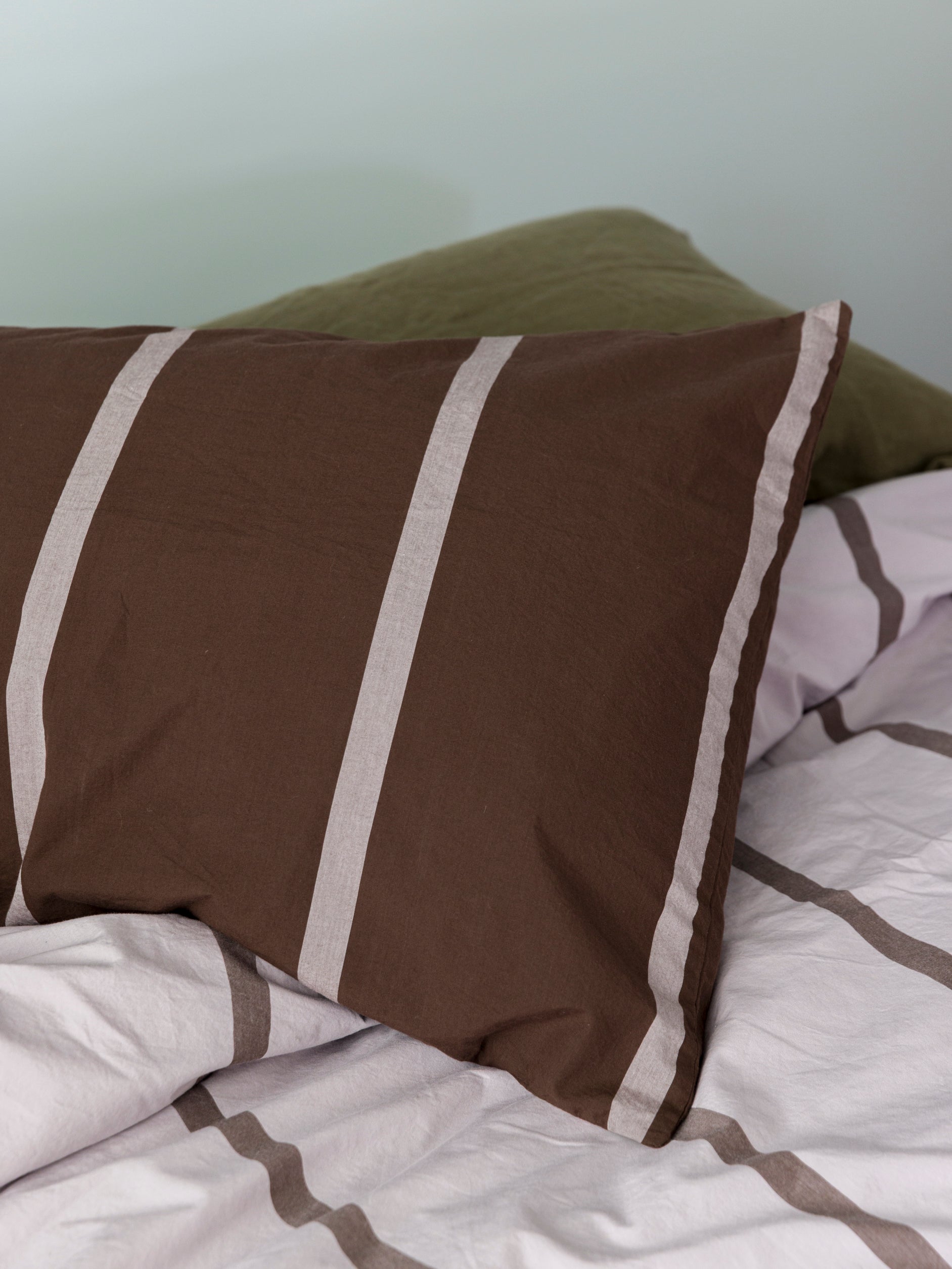 Duo King Pillowcase Pair Rye/Pansy / King Pillowcase Pair