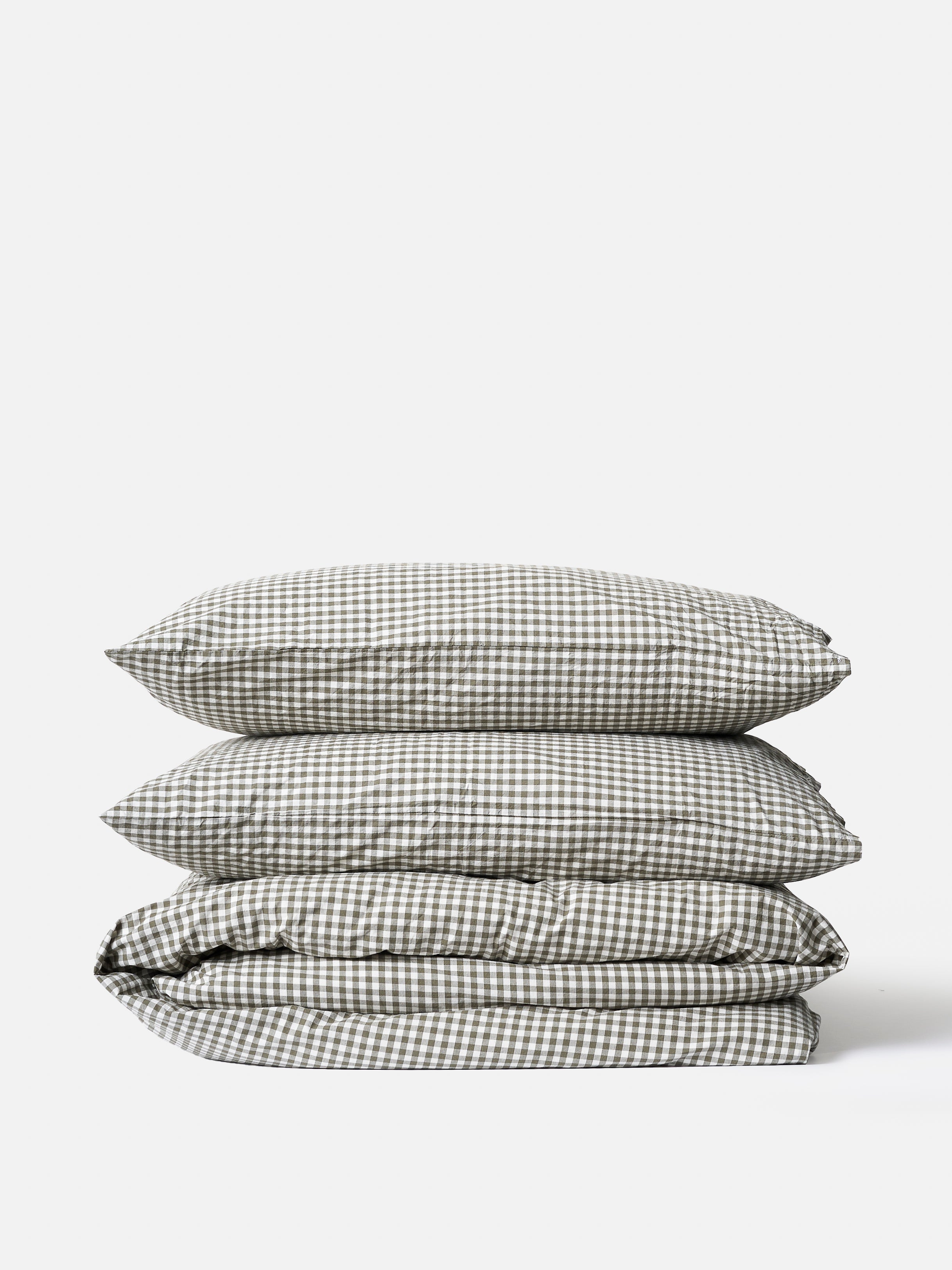Gingham Organic Cotton Duvet Cover