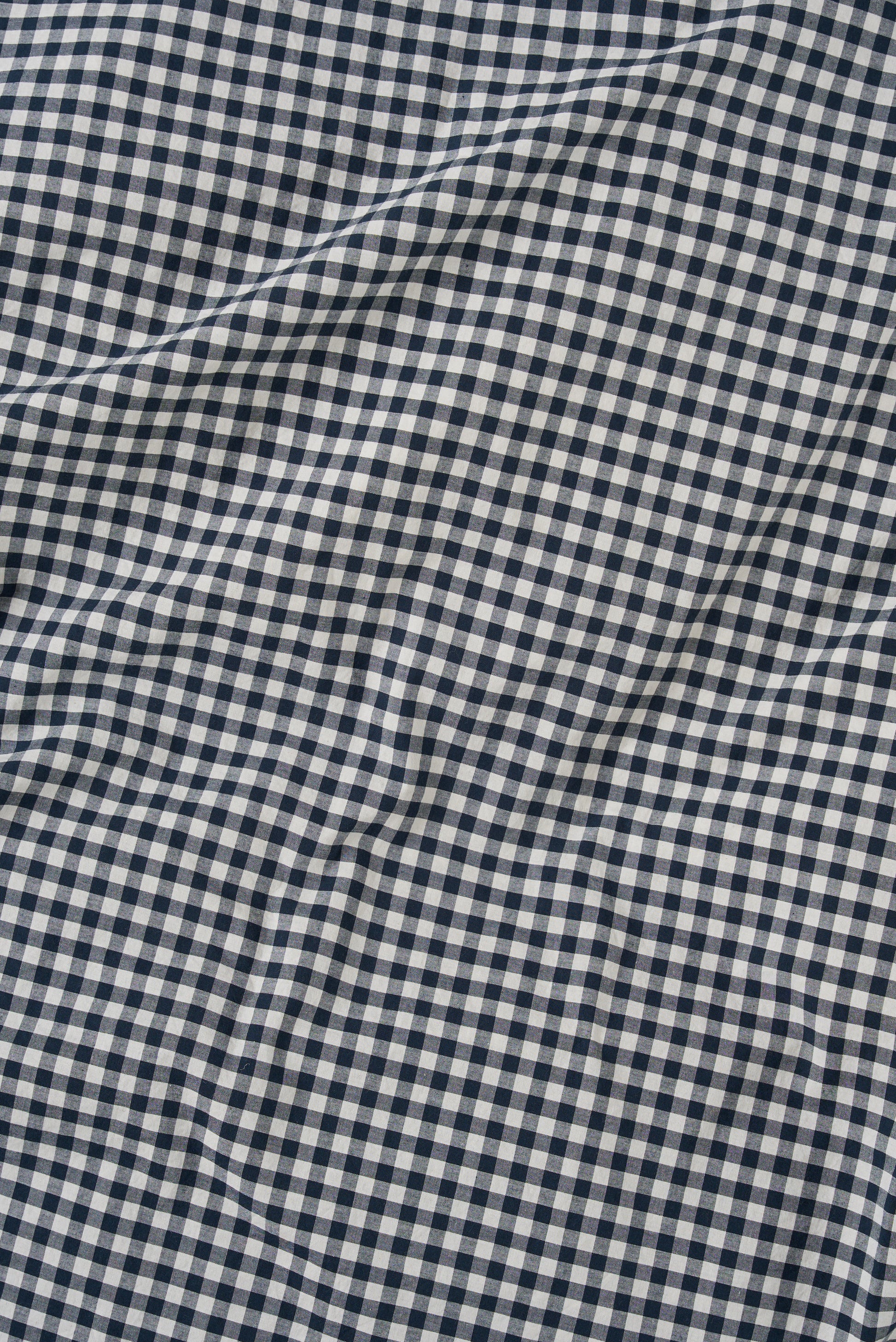 Gingham Organic Cotton Pillowcase Pair Navy / Pillowcase Pair