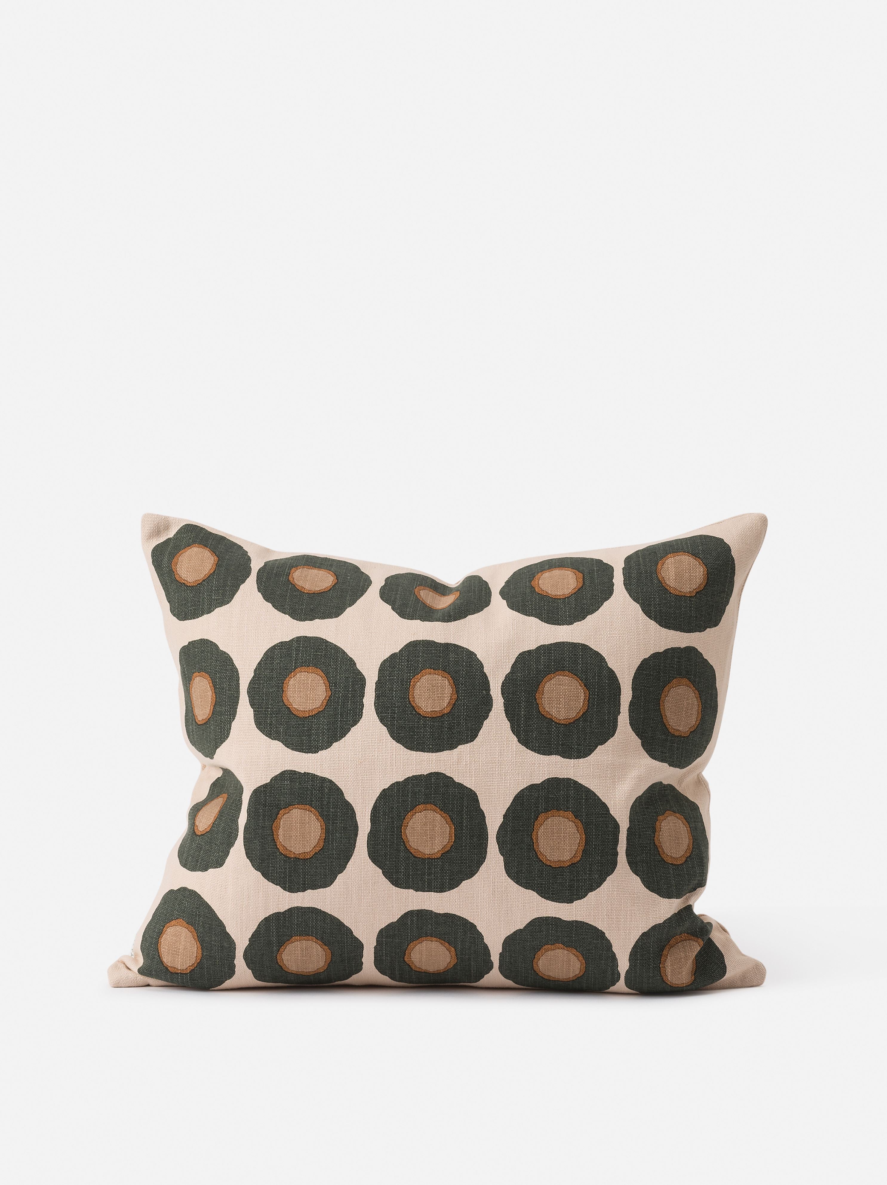 Sunflower Cushion Cover Nori/Multi / 21.65" x 17.71"