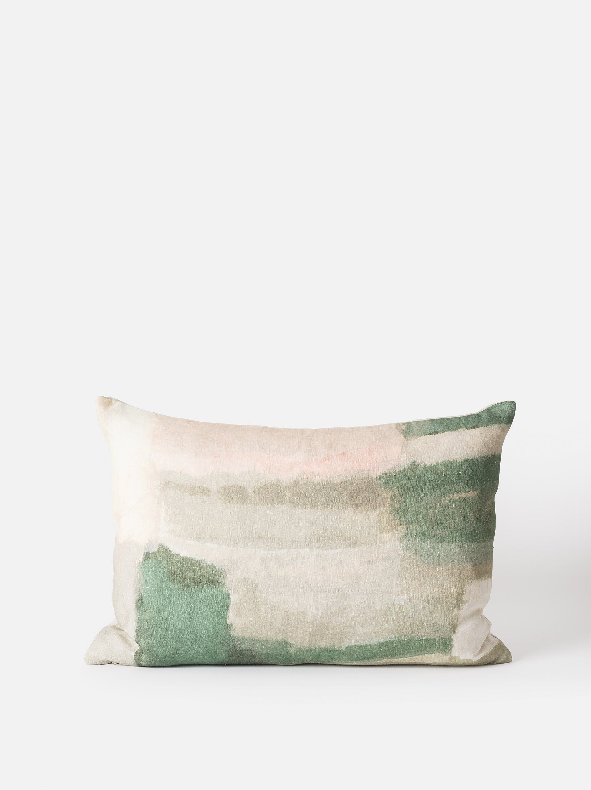 Thea Print Cushion Cover Pea/Multi / 23.62"L x 15.74"W