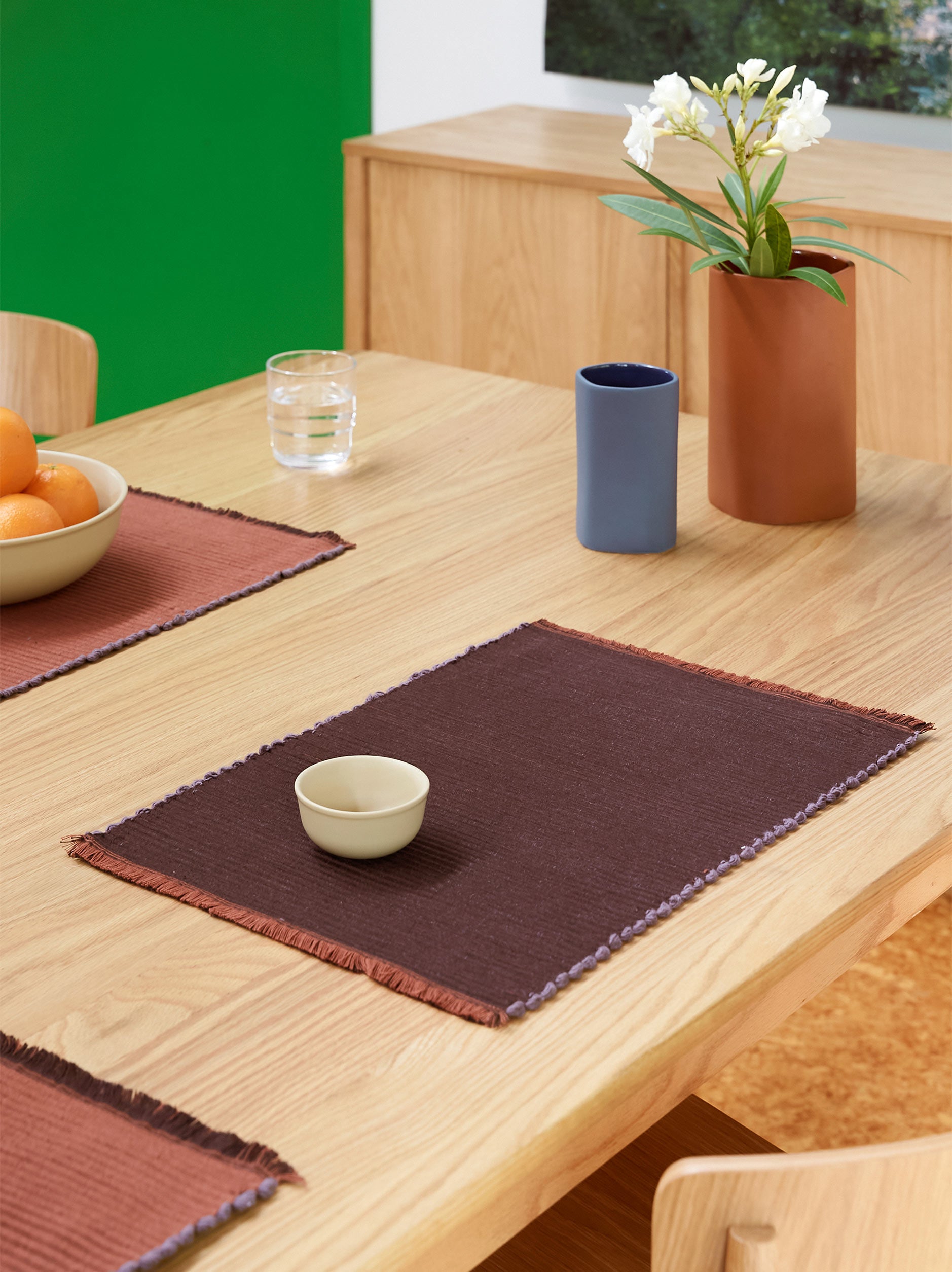 Albers Placemat Mulberry/Brick / 17.91"L x 11.81"W