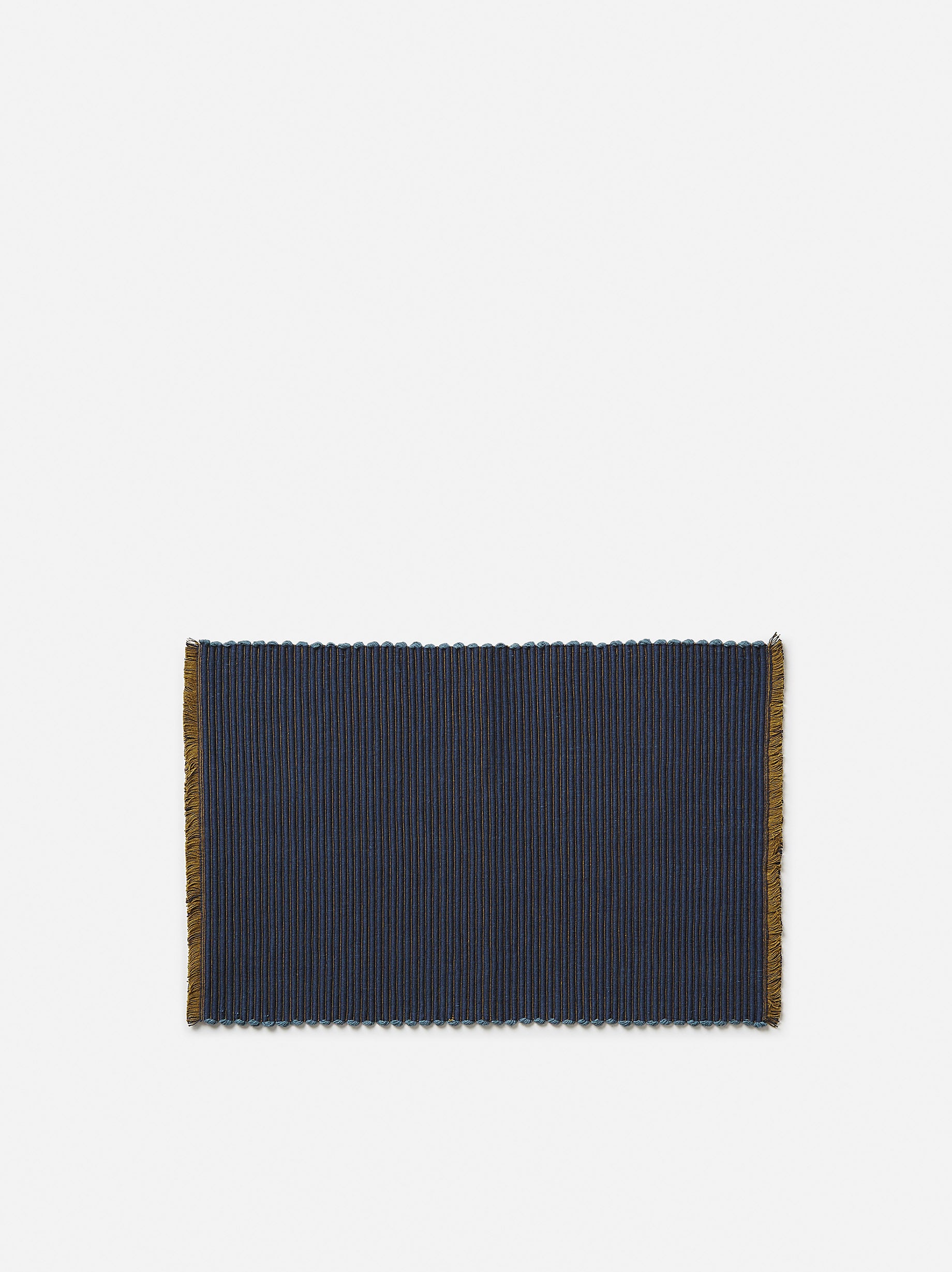Albers Placemat Denim/Ochre / 17.91"L x 11.81"W