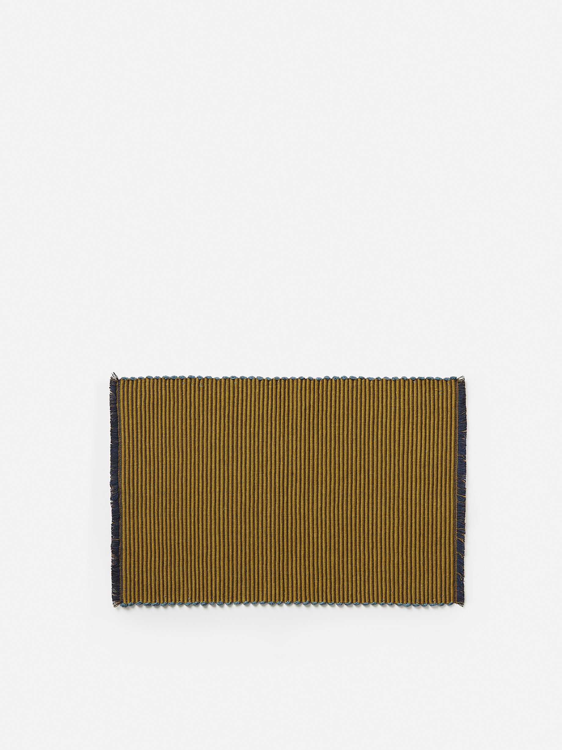 Albers Placemat Denim/Ochre / 17.91"L x 11.81"W