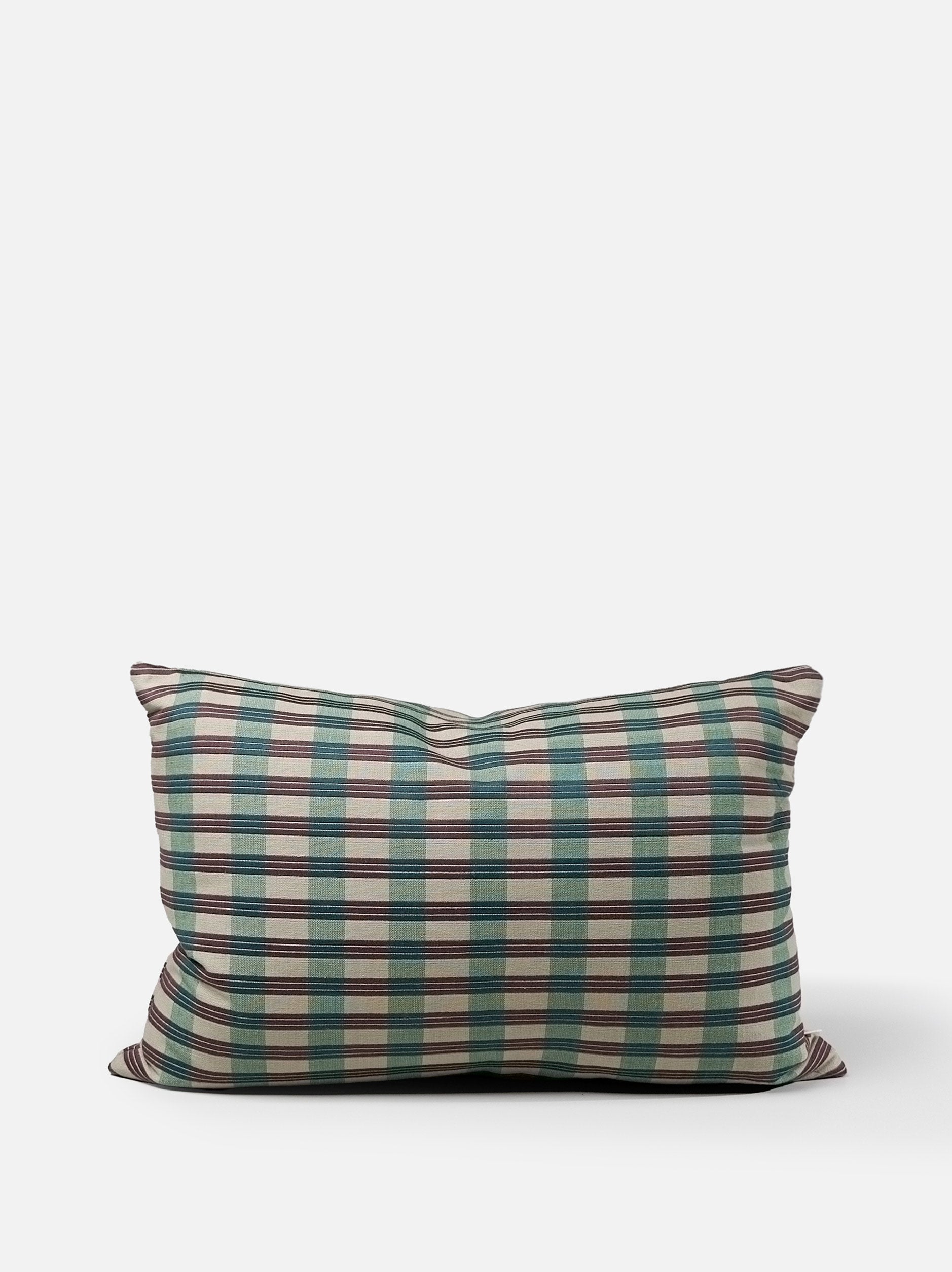 Folio Cushion Cover Mint/Boysenberry / 23.62"L x 15.74"W