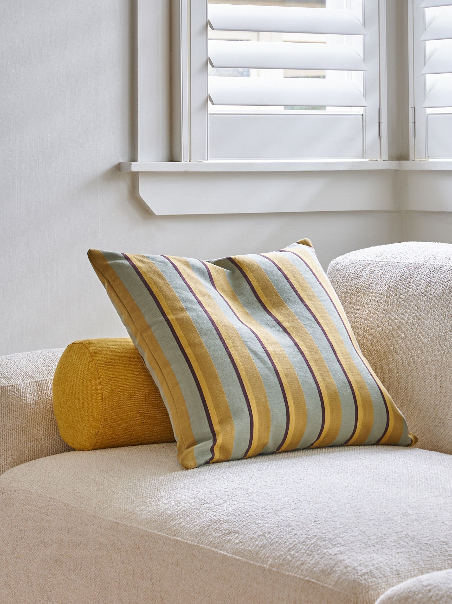 Basque Woven Cushion Cover Cider/Multi / 19.68"L x 19.68"W