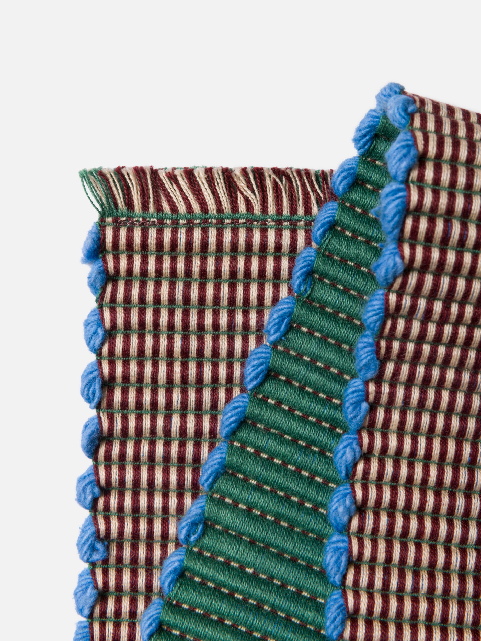 Albers Striped Placemat Mint/Merlot / One Size
