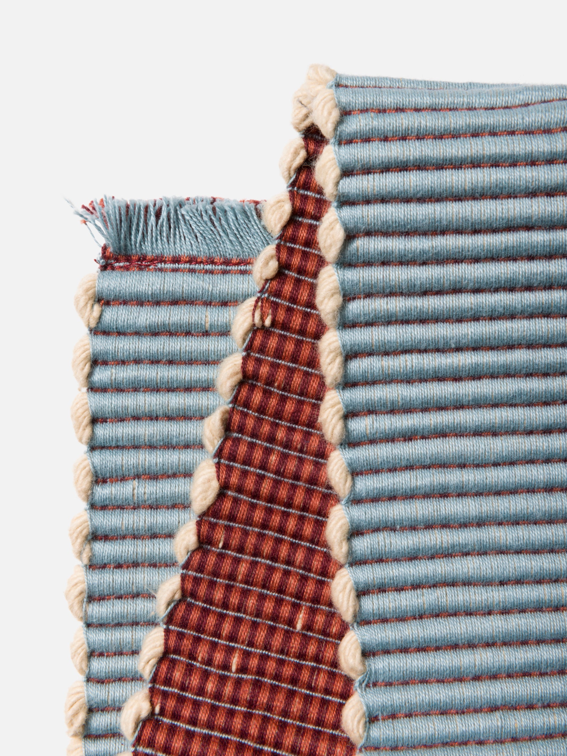 Albers Striped Placemat Cherry/Powder Blue / One Size