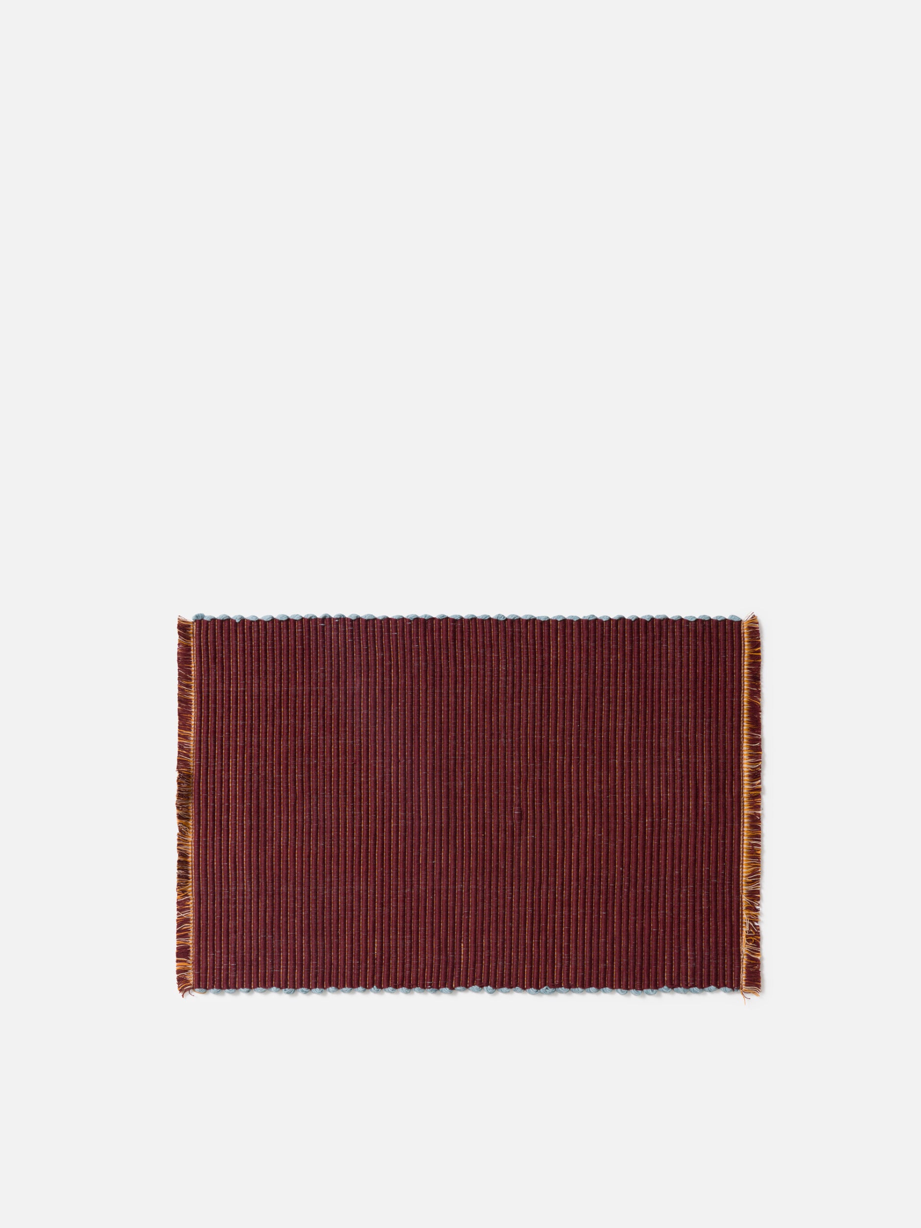 Albers Striped Placemat Saffron/Merlot / One Size