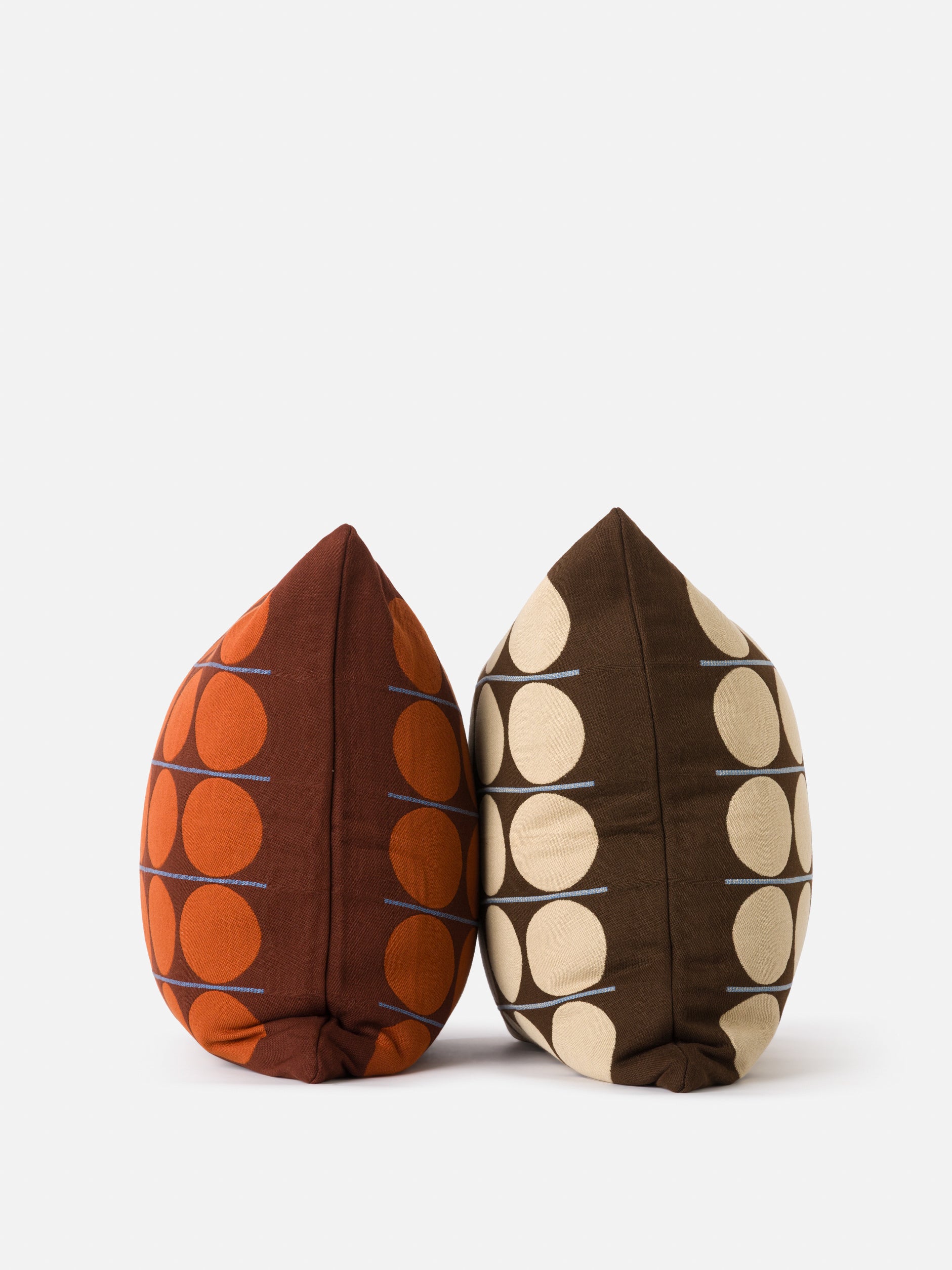 Abacus Cushion Cover Chocolate/Wheat / 21.65" x 21.65"