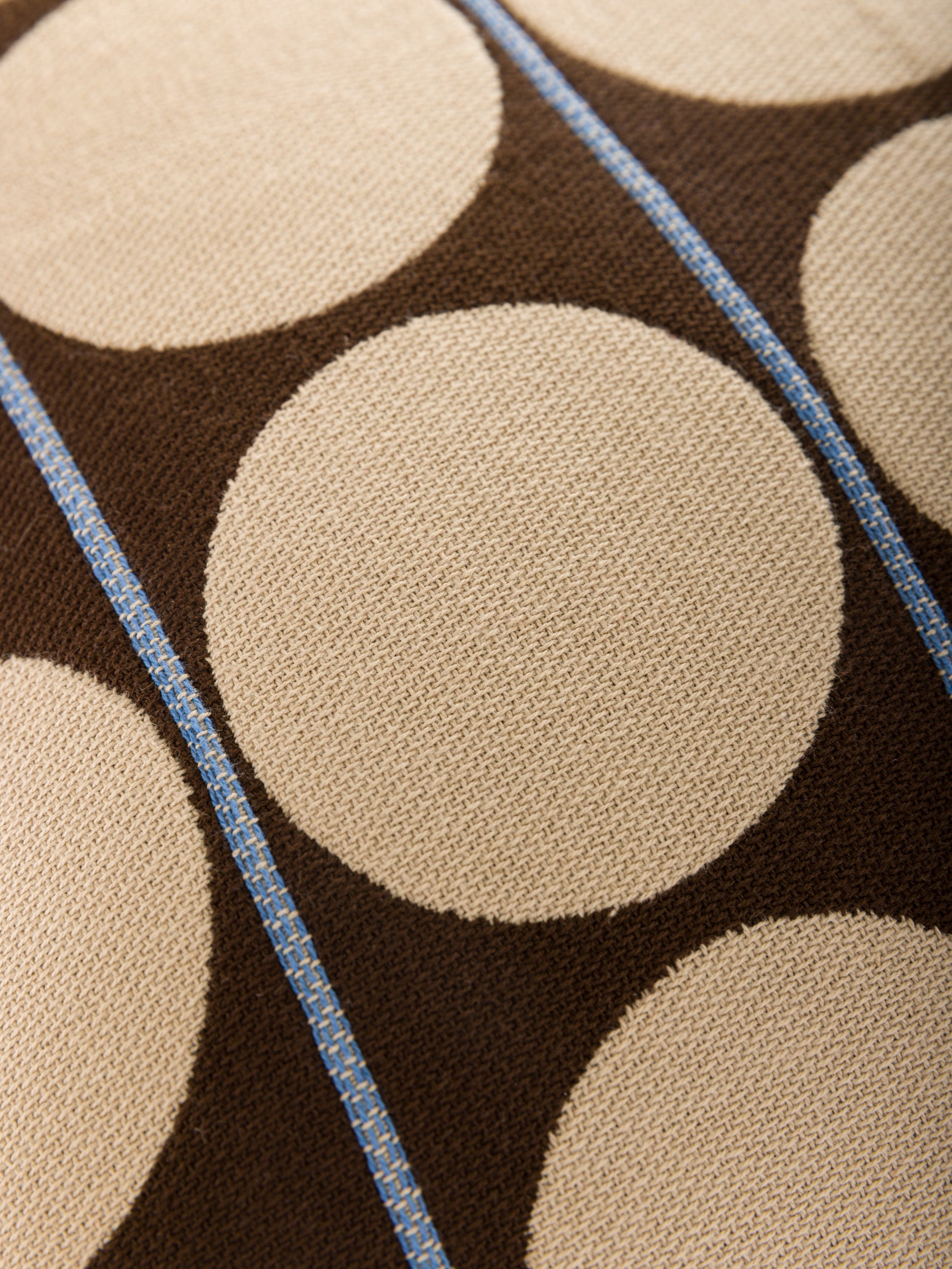 Abacus Cushion Cover Chocolate/Wheat / 21.65" x 21.65"