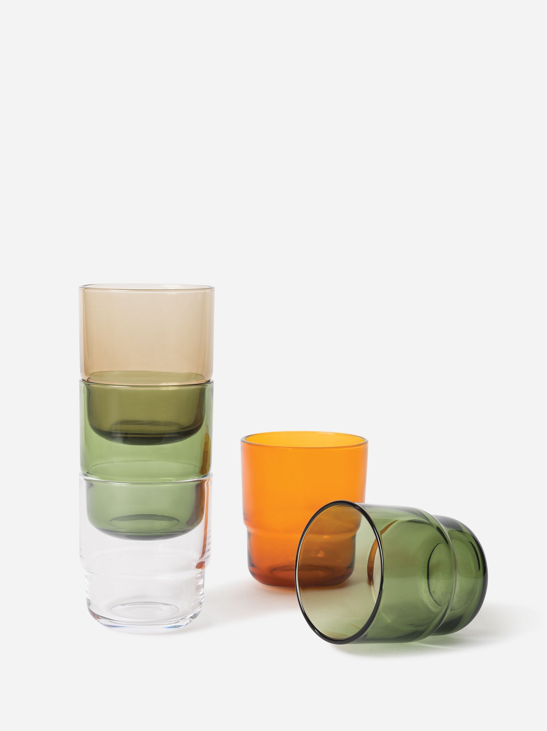 Piccadilly Tumbler Set of 6 Olive / 8.5oz
