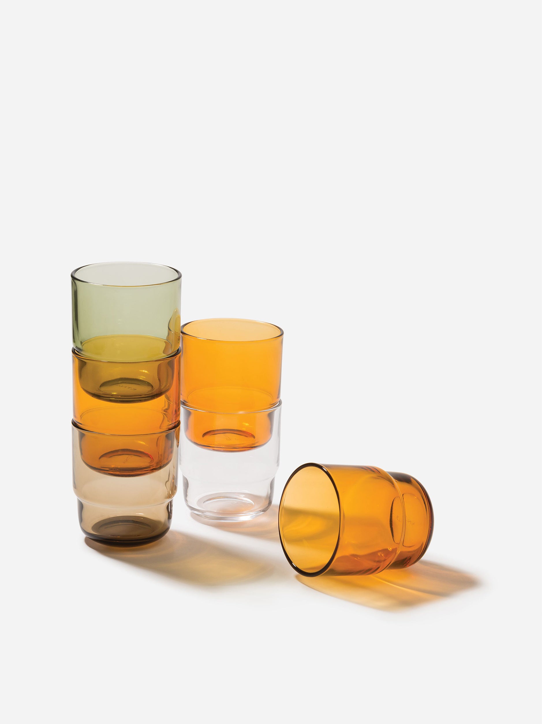 Piccadilly Tumbler Set of 6 Amber / 8.5oz