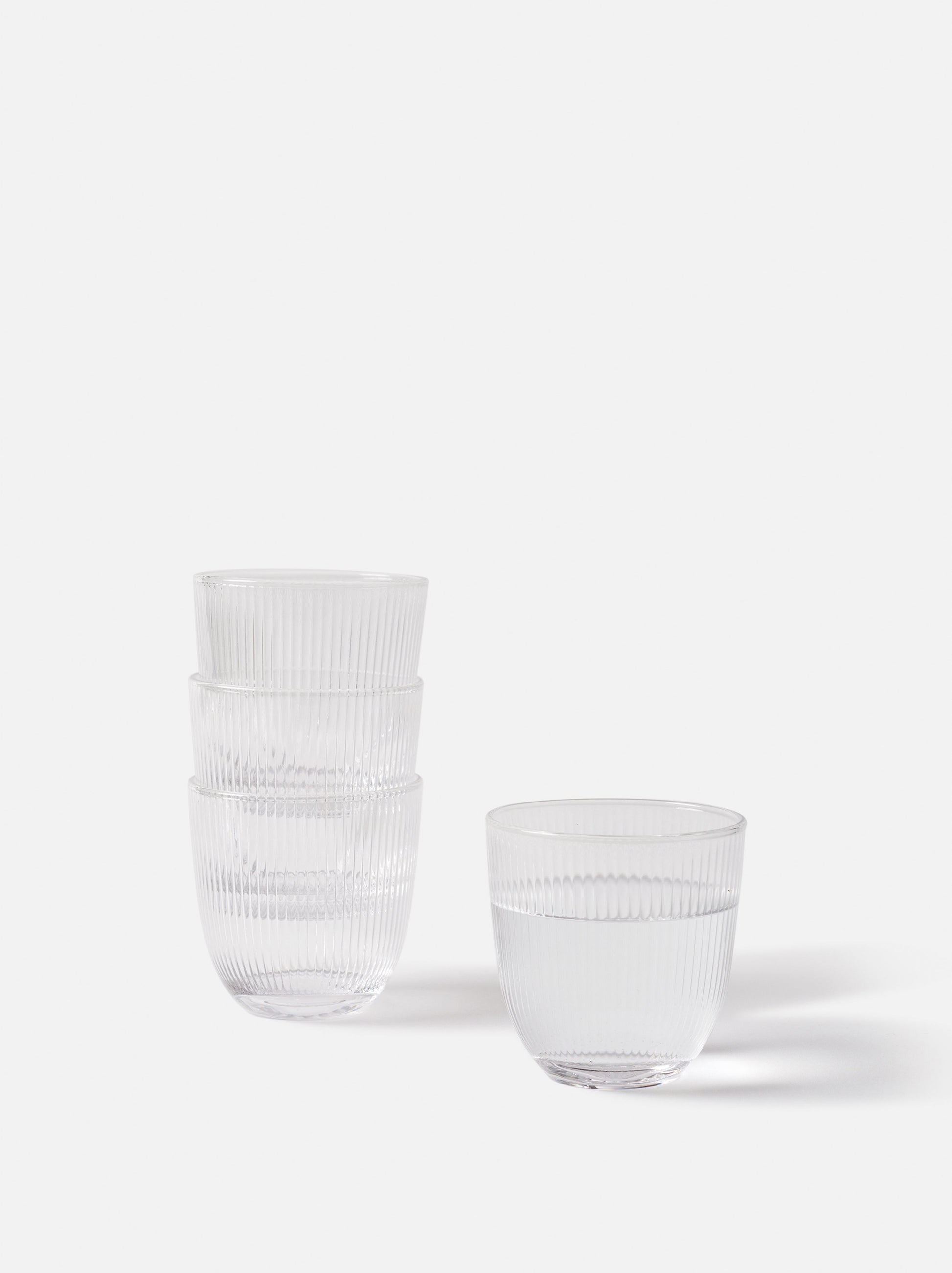 Rib Tumbler Set of 6 Clear / 8.5oz