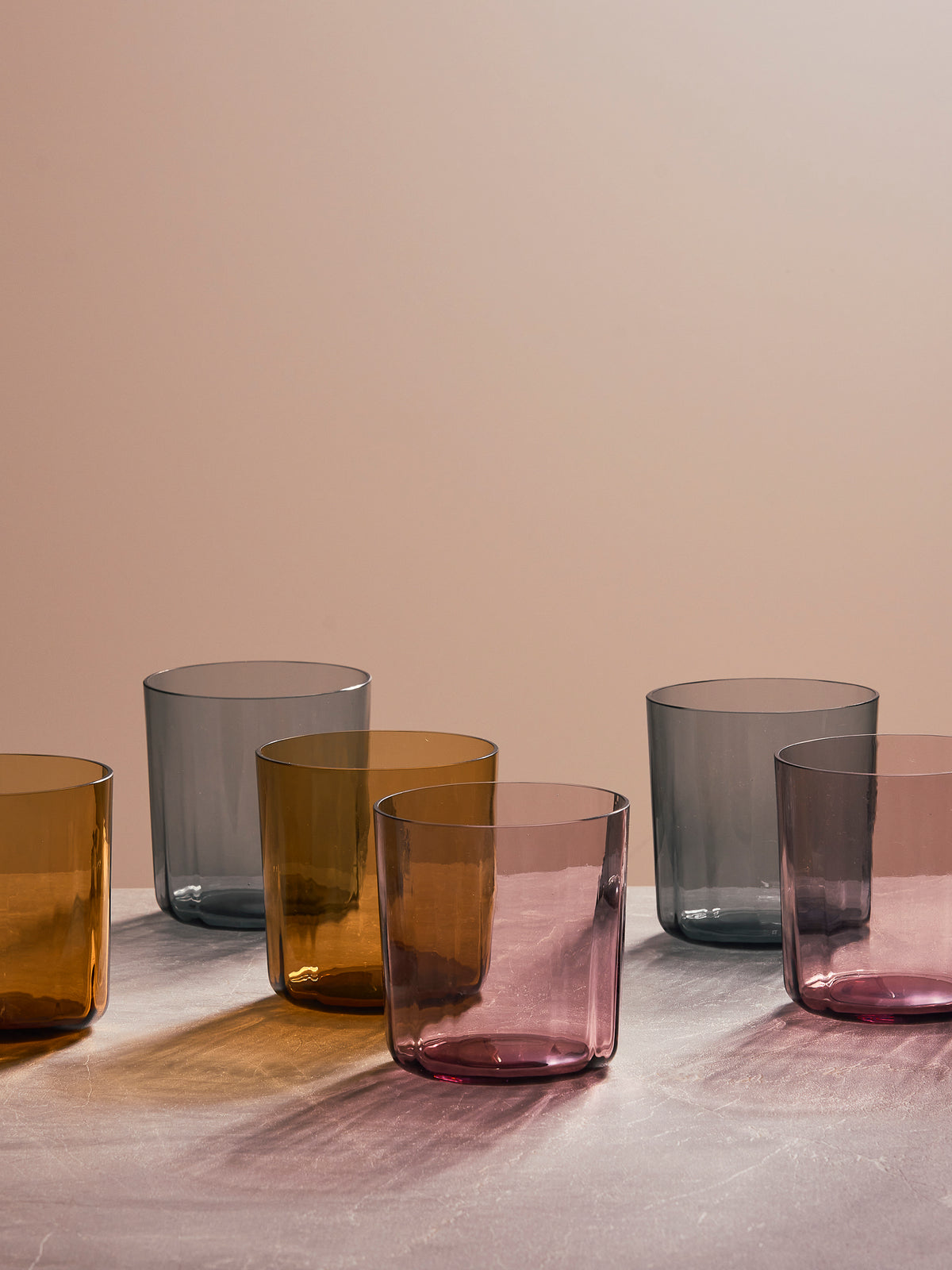 Facet Tumbler Set/2 Rose / 360ml