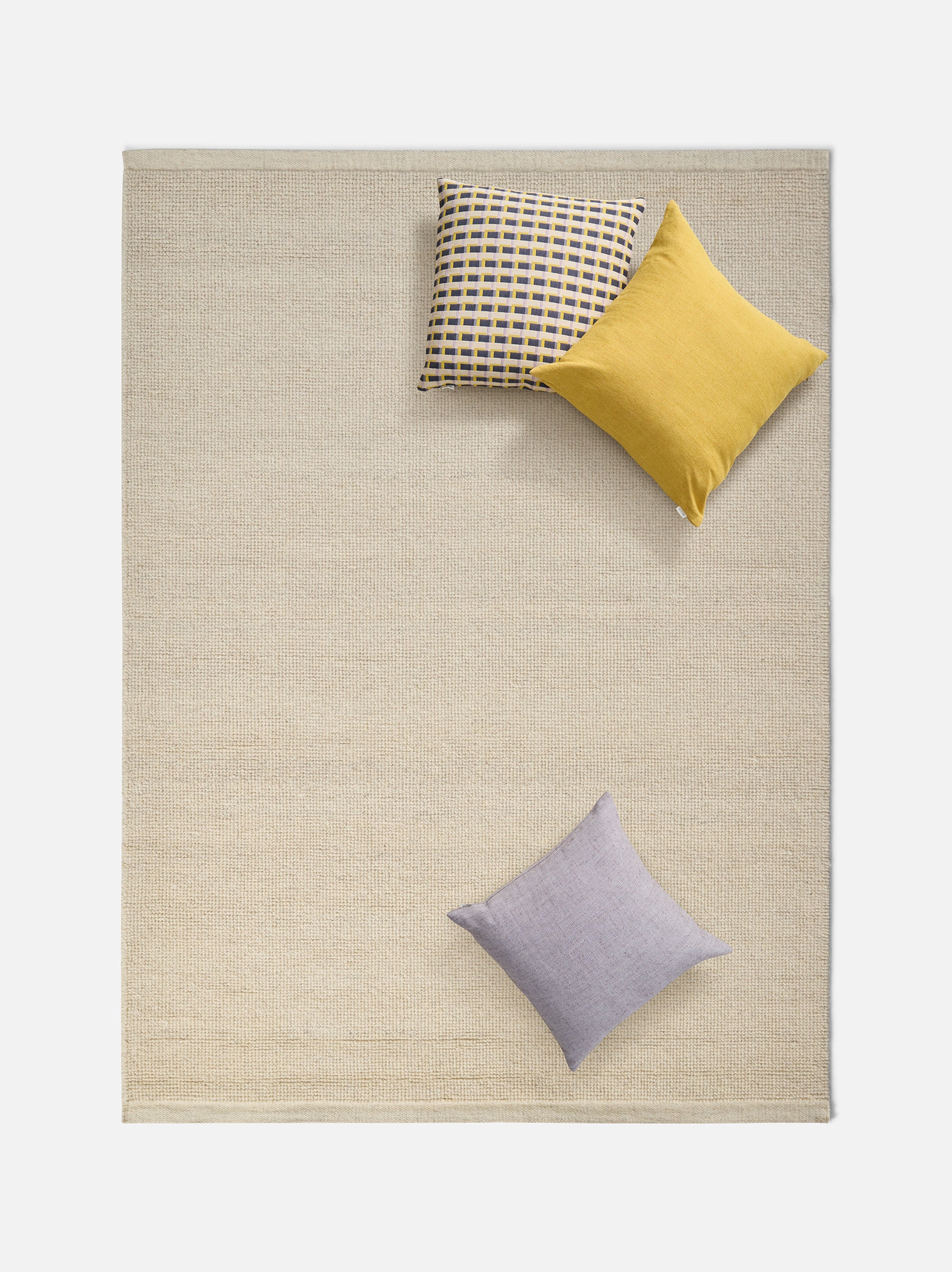 Joni Wool Rug Oatmeal / 94.48"L x 66.92"W